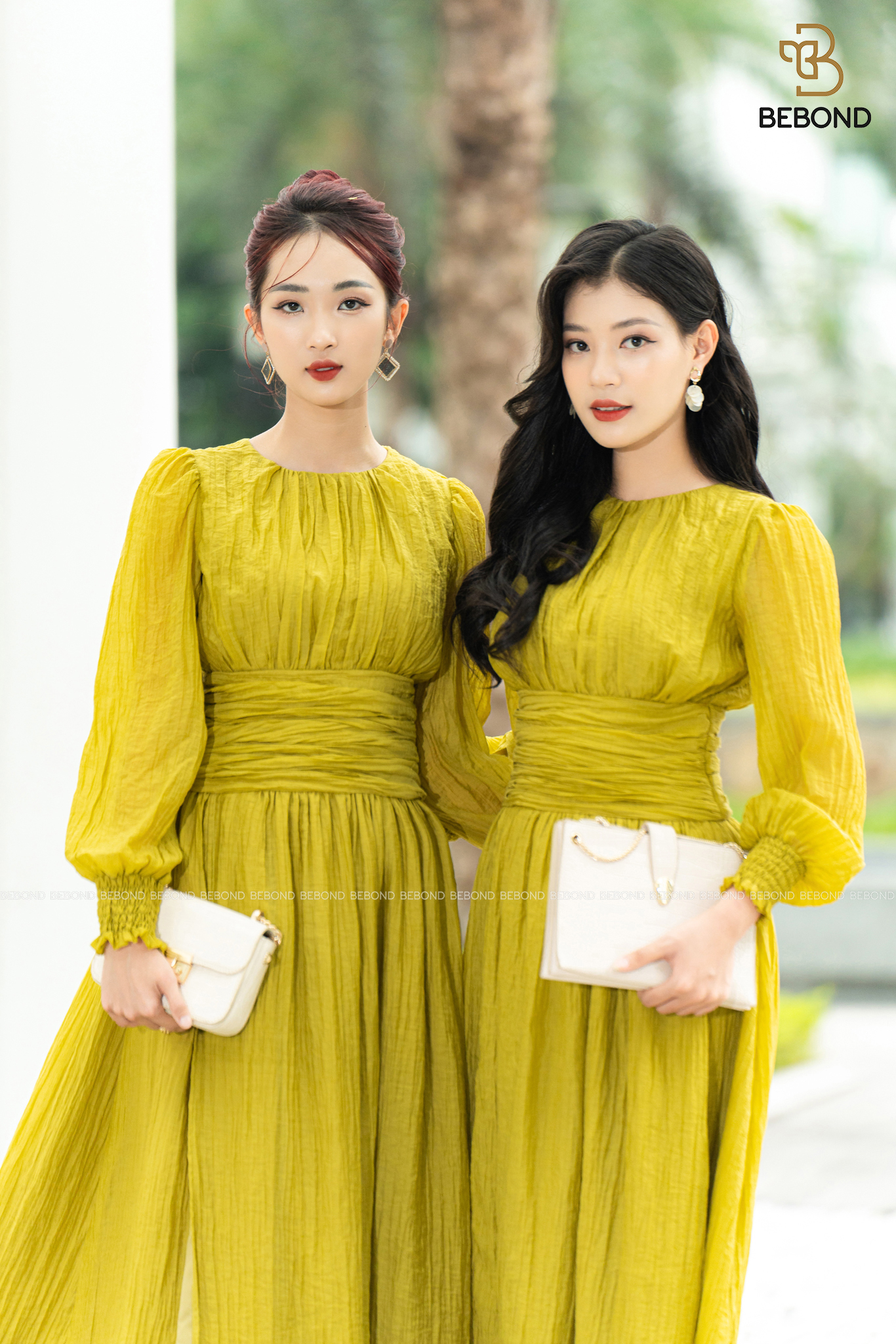 Đầm maxim XANH LÁ MẠ - Mirabel Dress