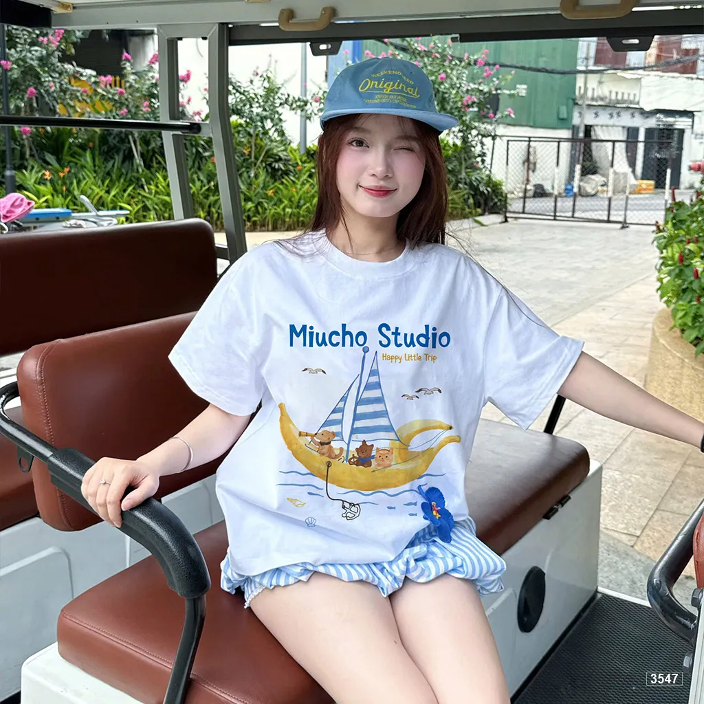 Áo thun boxy unisex Korean summer style Miucho 3547_thumbnail_2