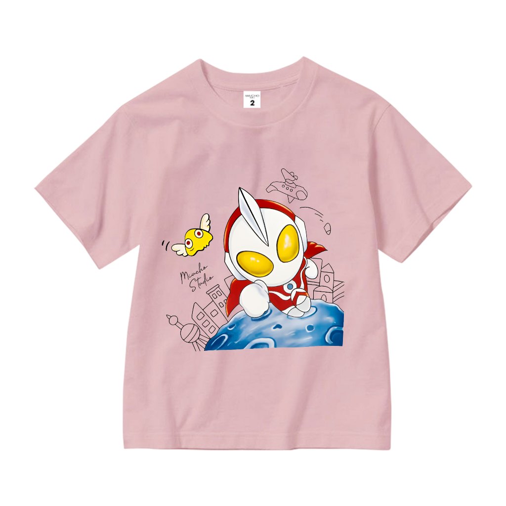 Áo thun cho bé gái form rộng AED1185 Miucho Kid tay ngắn cổ tròn in artwork_thumbnail_7