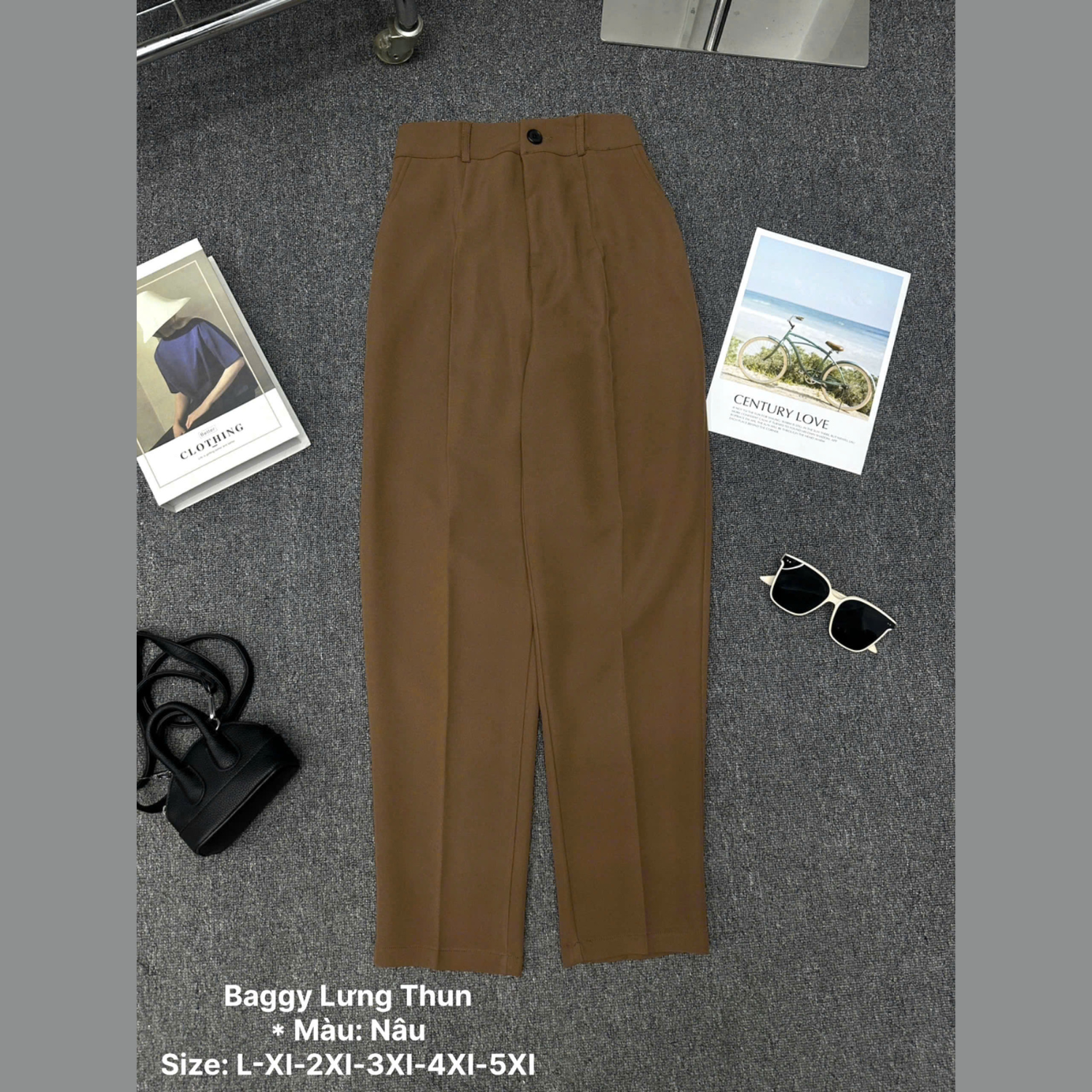 Quần tây baggy lưng thun bigsize QD024 dành cho nàng béo mập từ 55-95kg_thumbnail_10