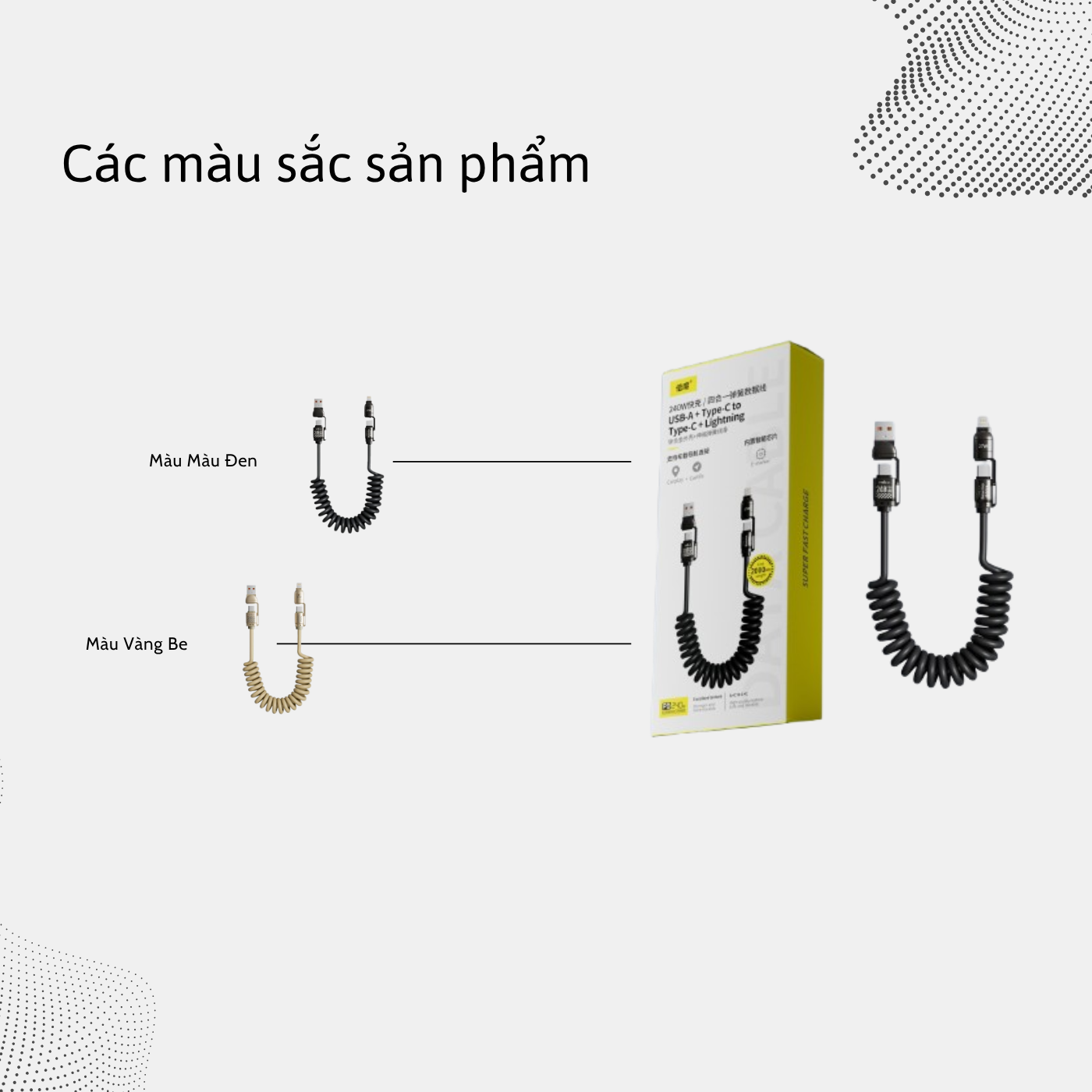 T-ECO SHOP | Cáp Sạc Lò Xo 4 Trong 1 240W – Co Giãn 2m, Type-C, iPhone, Sạc Siêu Nhanh_thumbnail_6
