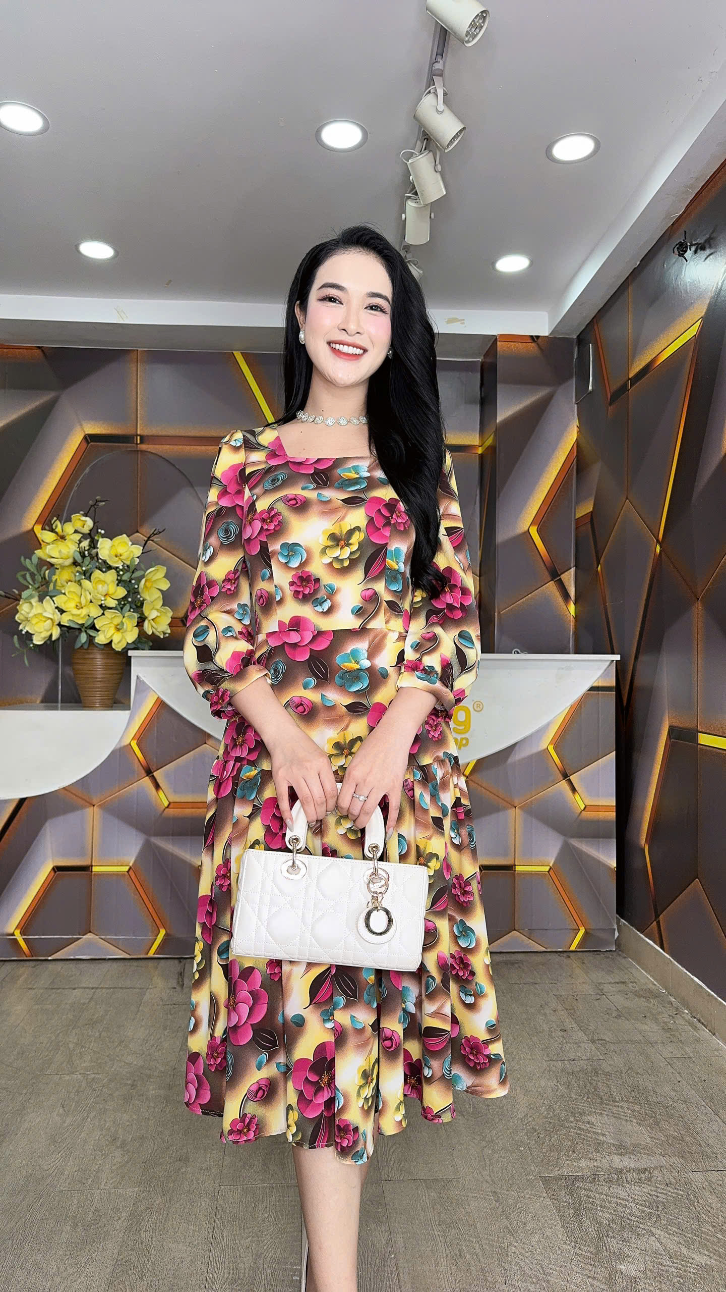 Đầm xòe dài tay - Y1772 - Thương hiệu Zonbig_thumbnail_5