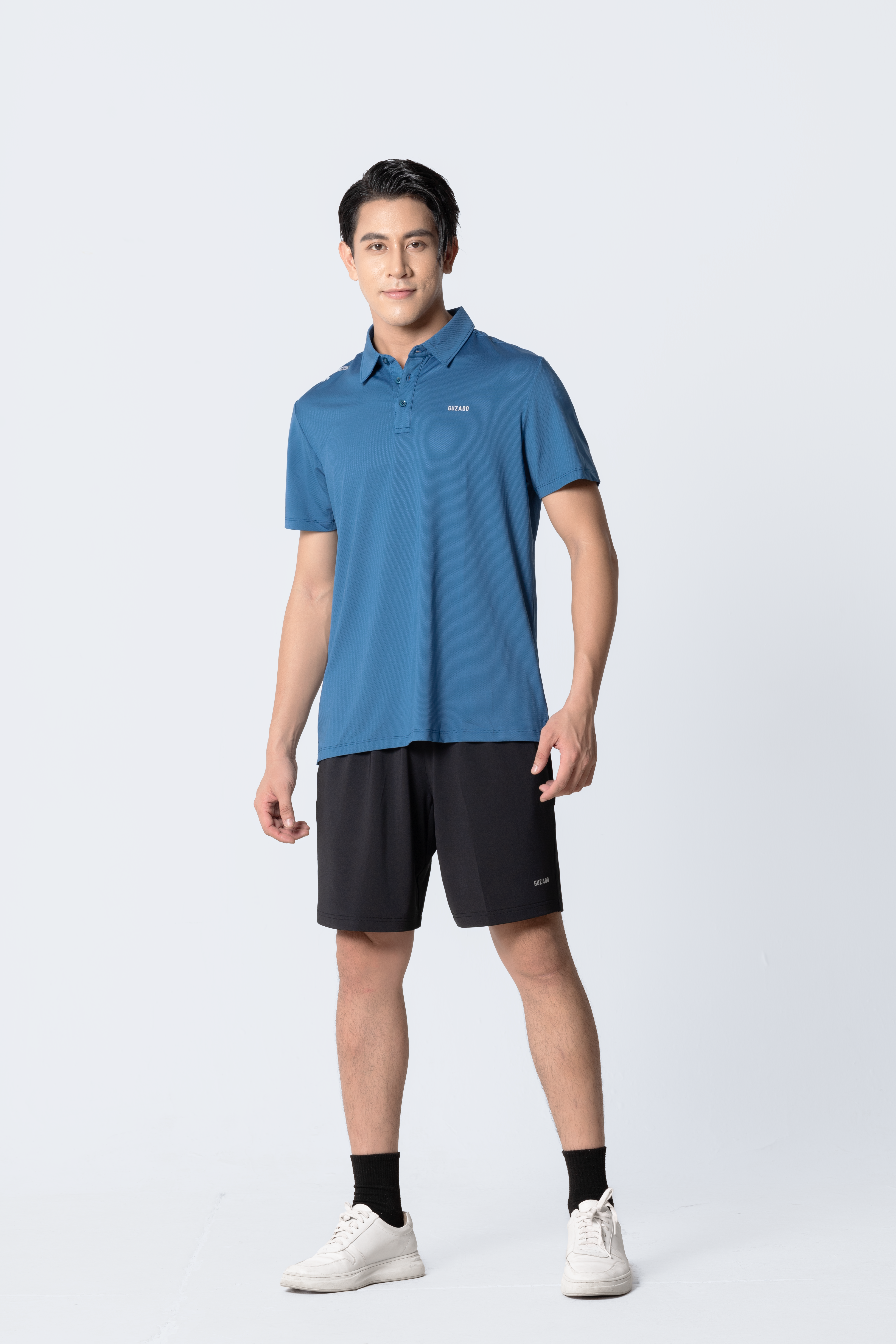 Bộ Quần Áo Nam Thể Thao Guzado Mẫu Polo Coolmax Thoáng Khí BPL02