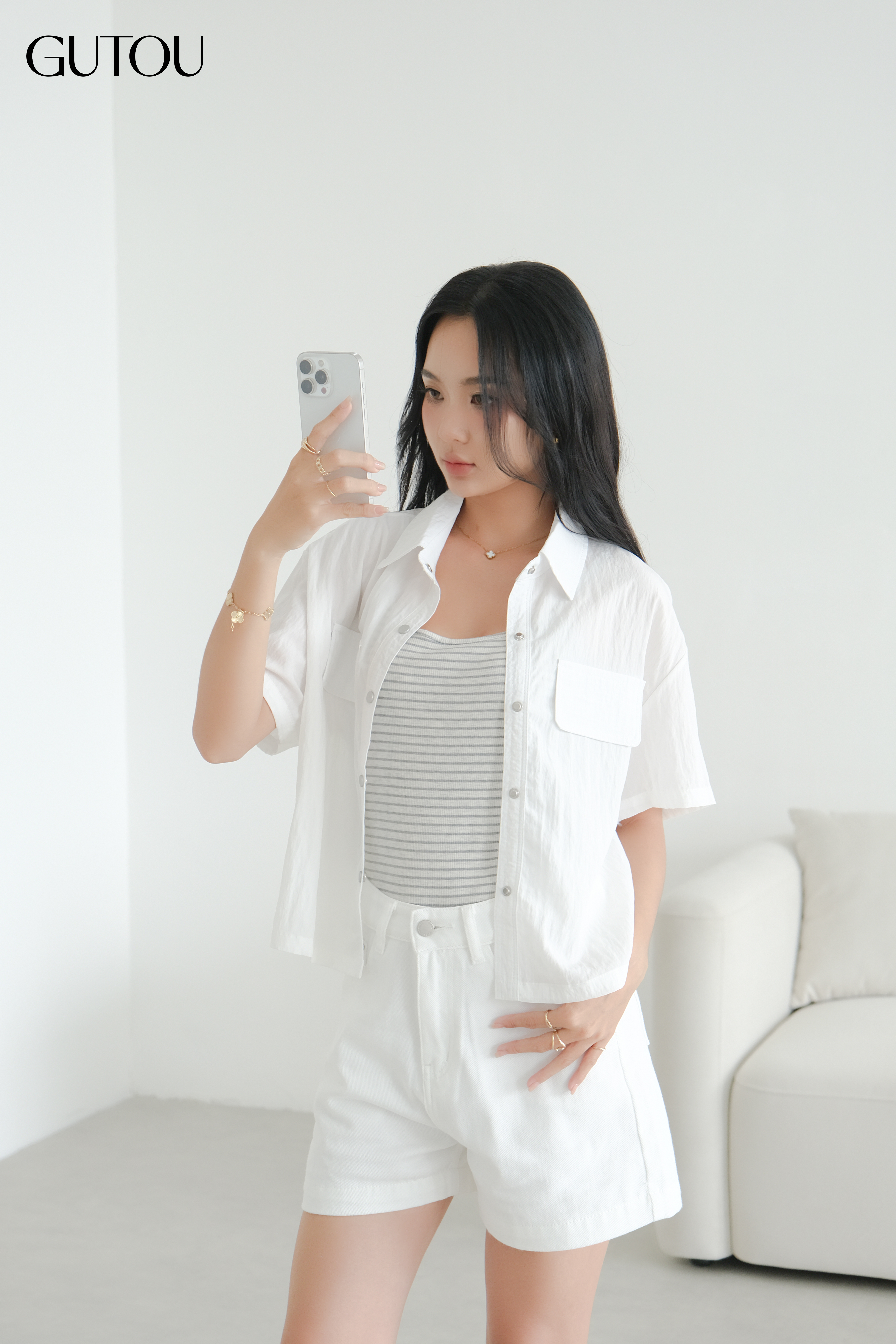 [GUTOU] Quần Short Jean Basic_thumbnail_5