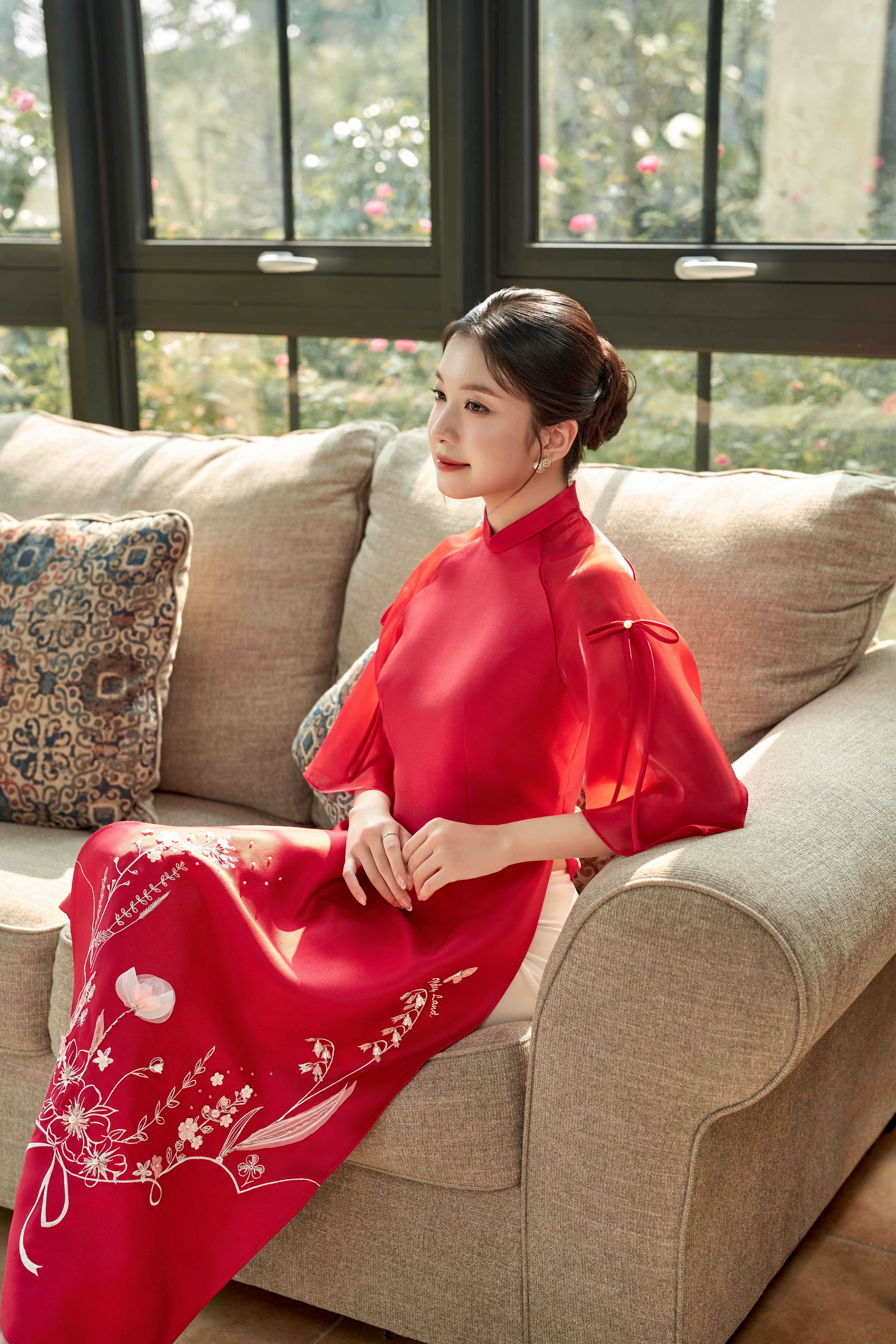 Áo dài mẹ Ngọc Diệp