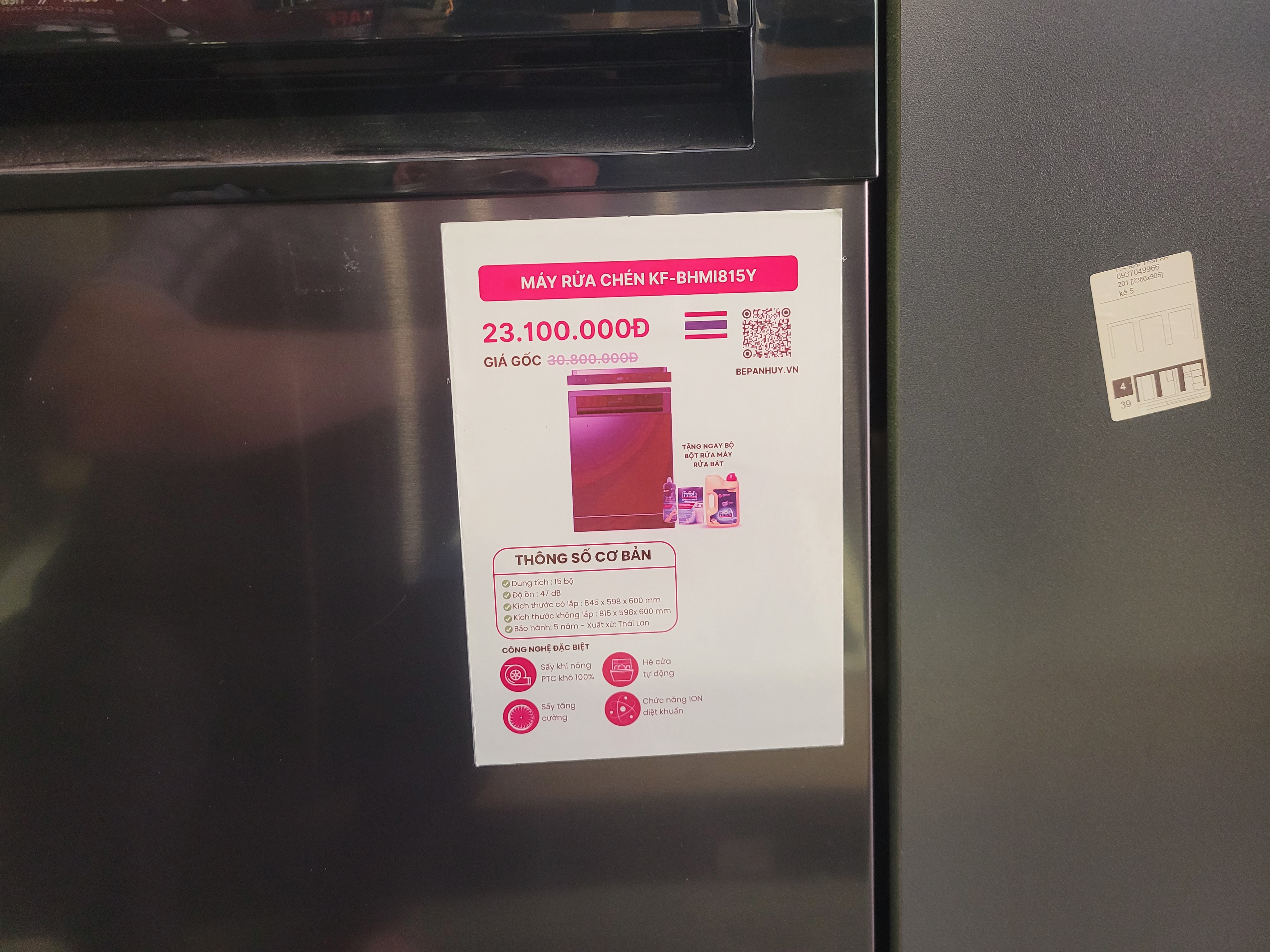 Máy rửa bát KF-BHMI815Y Trưng bày