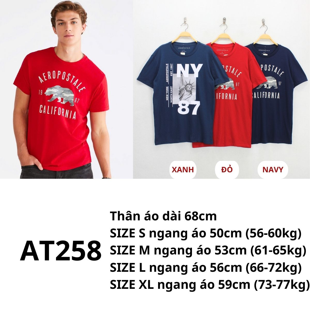 AT258- Áo thun nam Aero