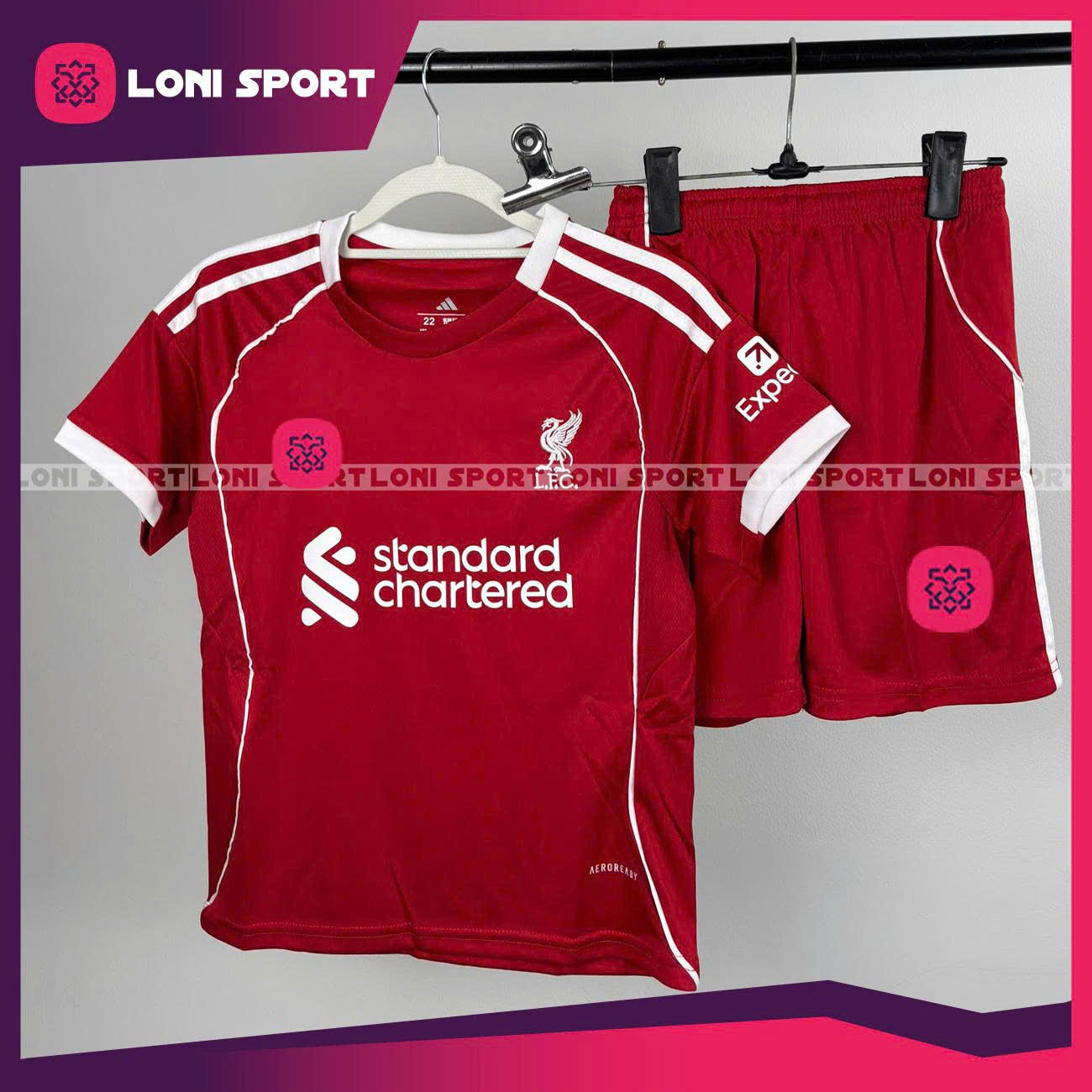 Bộ Kid Liverpool sân nhà đỏ 25/26
