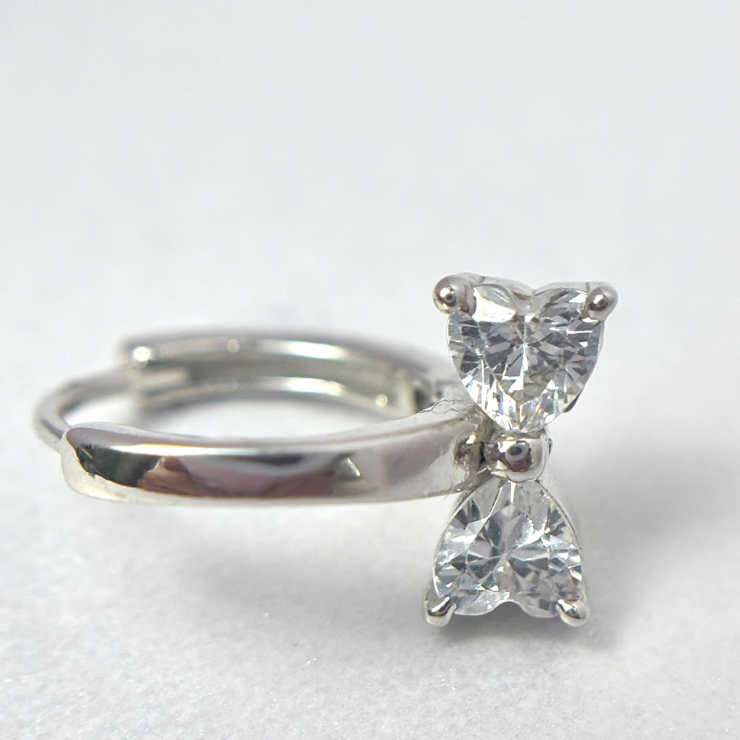 khuyên vòng bạc xi bạch kim nơ trơn_thumbnail_2