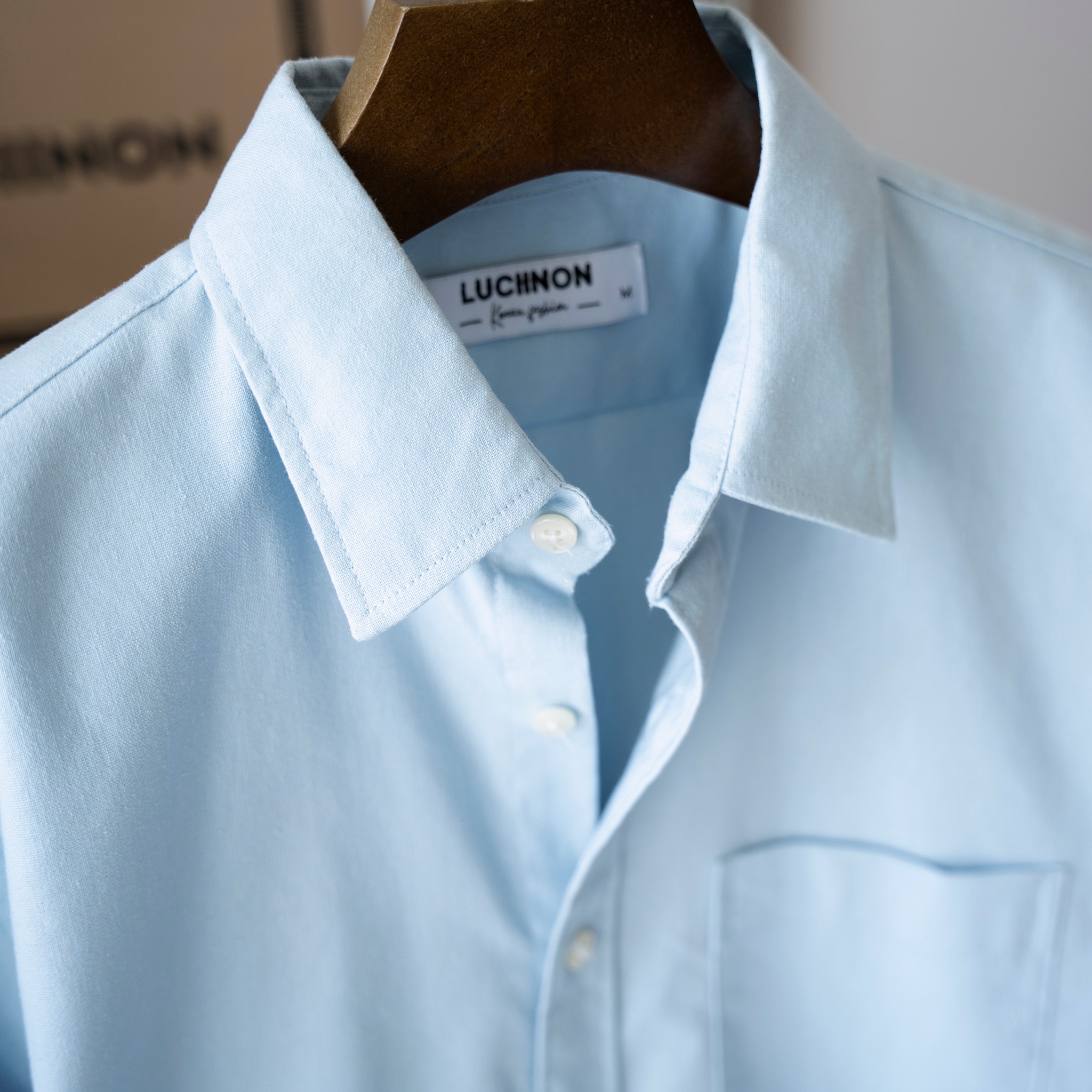 SƠ MI LINEN XANH TÚI