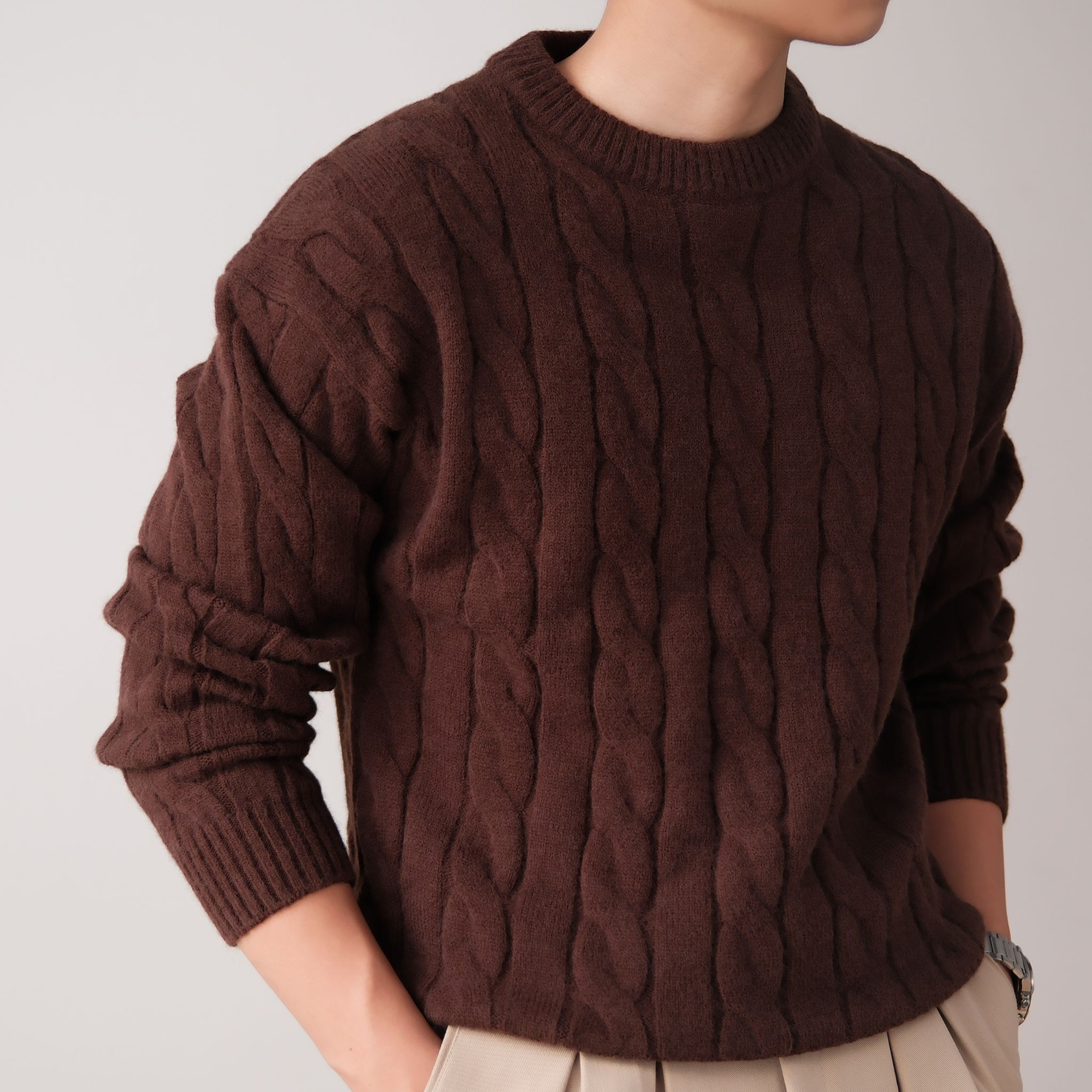 Áo Sweater Twisted-Wool Len Viscose Form Relaxed_thumbnail_15