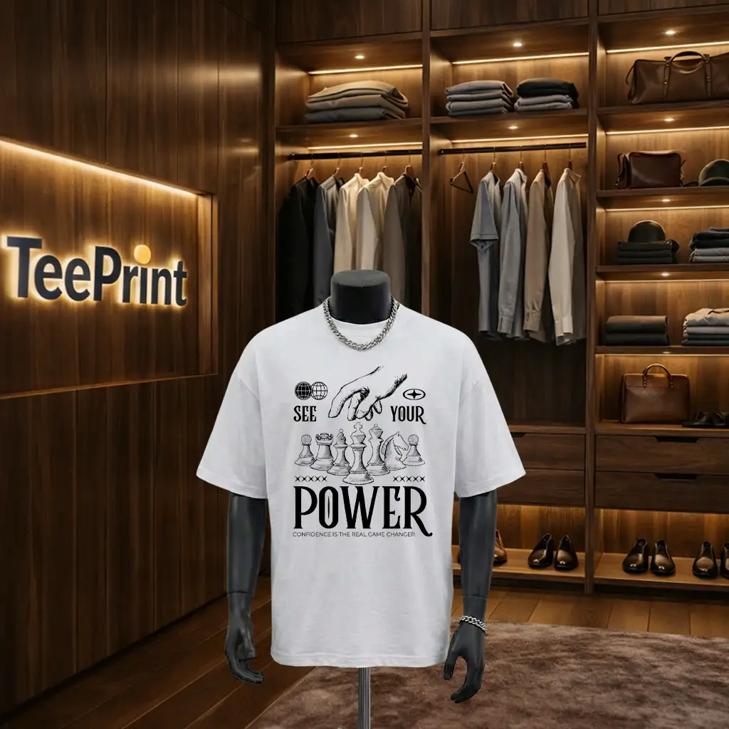 Áo thun nam form rộng phong cách đường phố TeePrint 3207_thumbnail_4