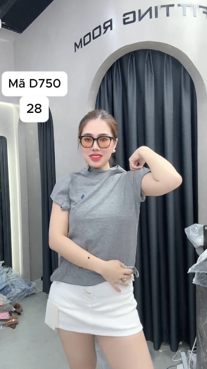 D750 Ao thun trơn ngựa