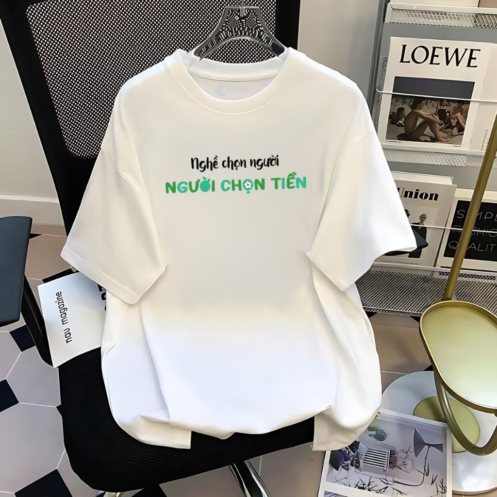 [Form rộng] Áo phông nữ chất liệu cotton co giãn 4 chiều - Áo thun nữ thời trang 𝐋𝐎𝐙𝐀- Mã G0313_thumbnail_3