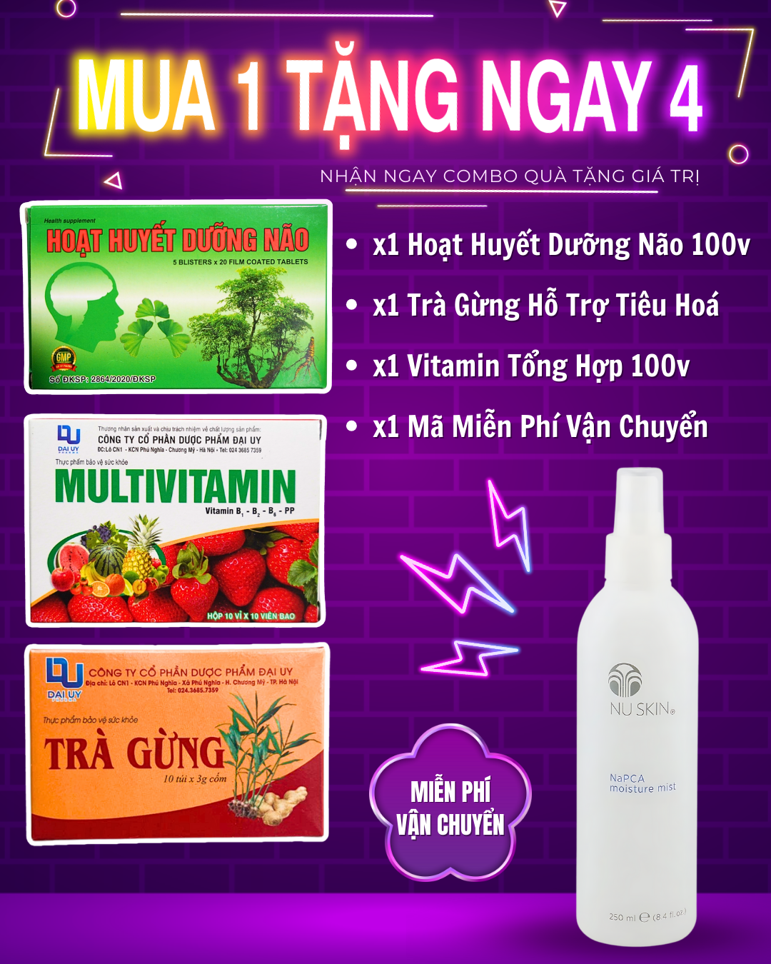 Xịt khoáng dưỡng ẩm NaPCA Moisture Mist Nuskin