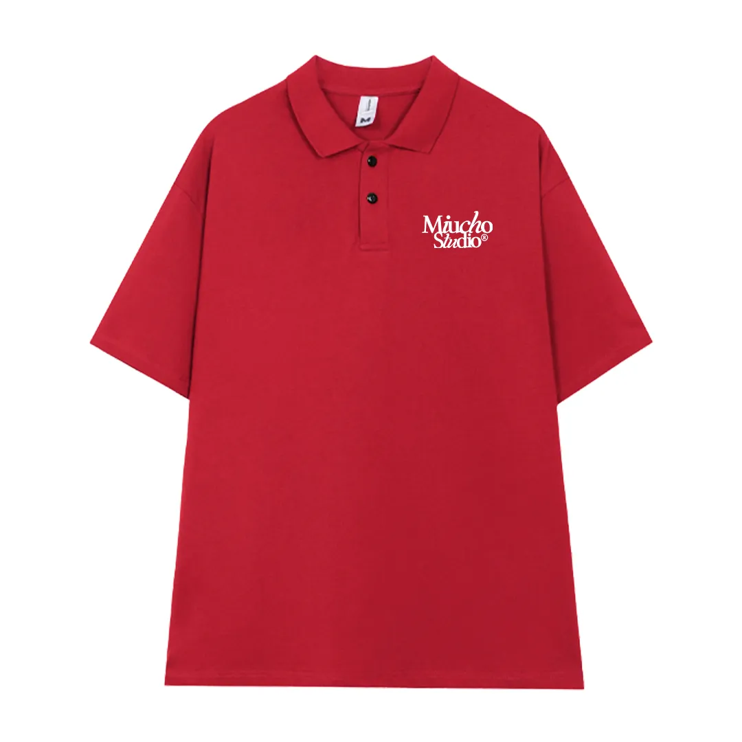 Áo polo form oversize basic 2476 Miucho tay ngắn cổ trụ vải cotton thoáng mát cao cấp_thumbnail_12