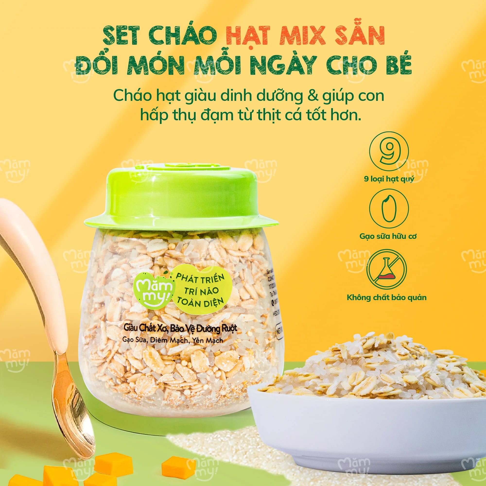 Hạt mix giàu chất xơ bảo vệ đường ruột Măm My