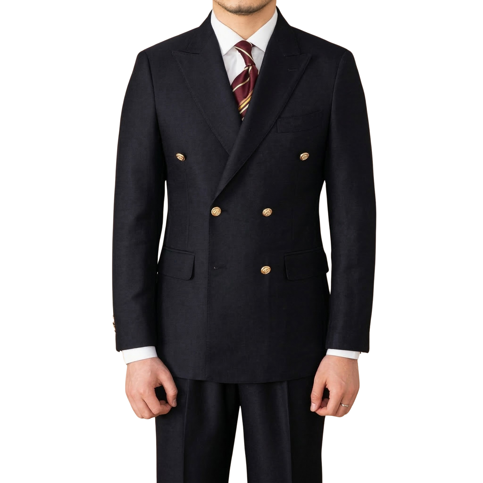 Jet Navy Milano Double Breasted Suit