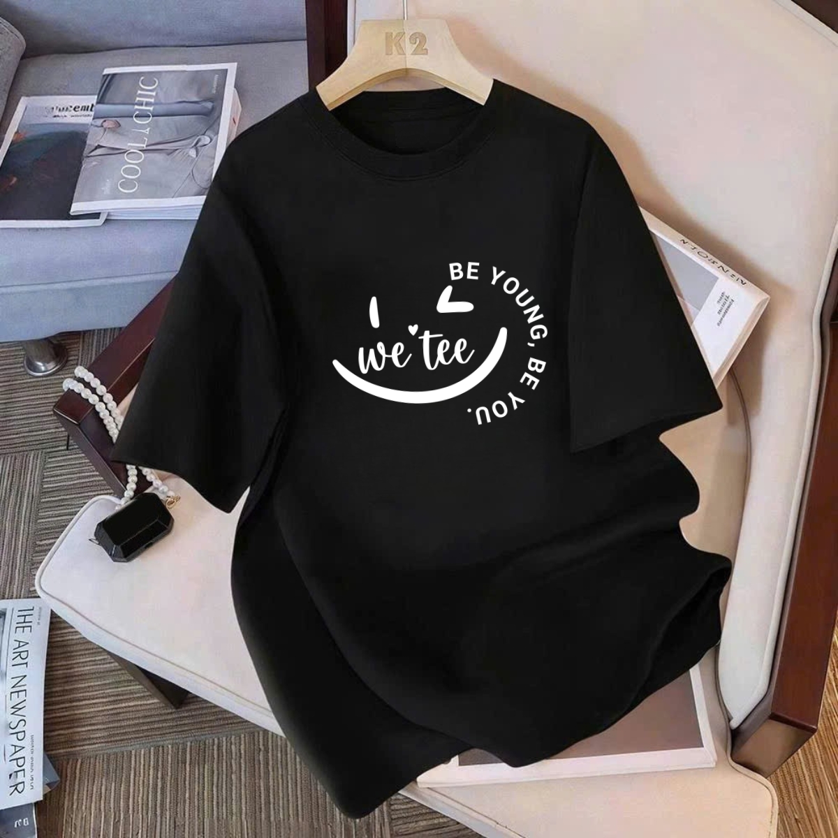 Áo phông unisex nam nữ miệng cười local brand 𝐖𝐞 𝐓𝐞𝐞 - WU0873