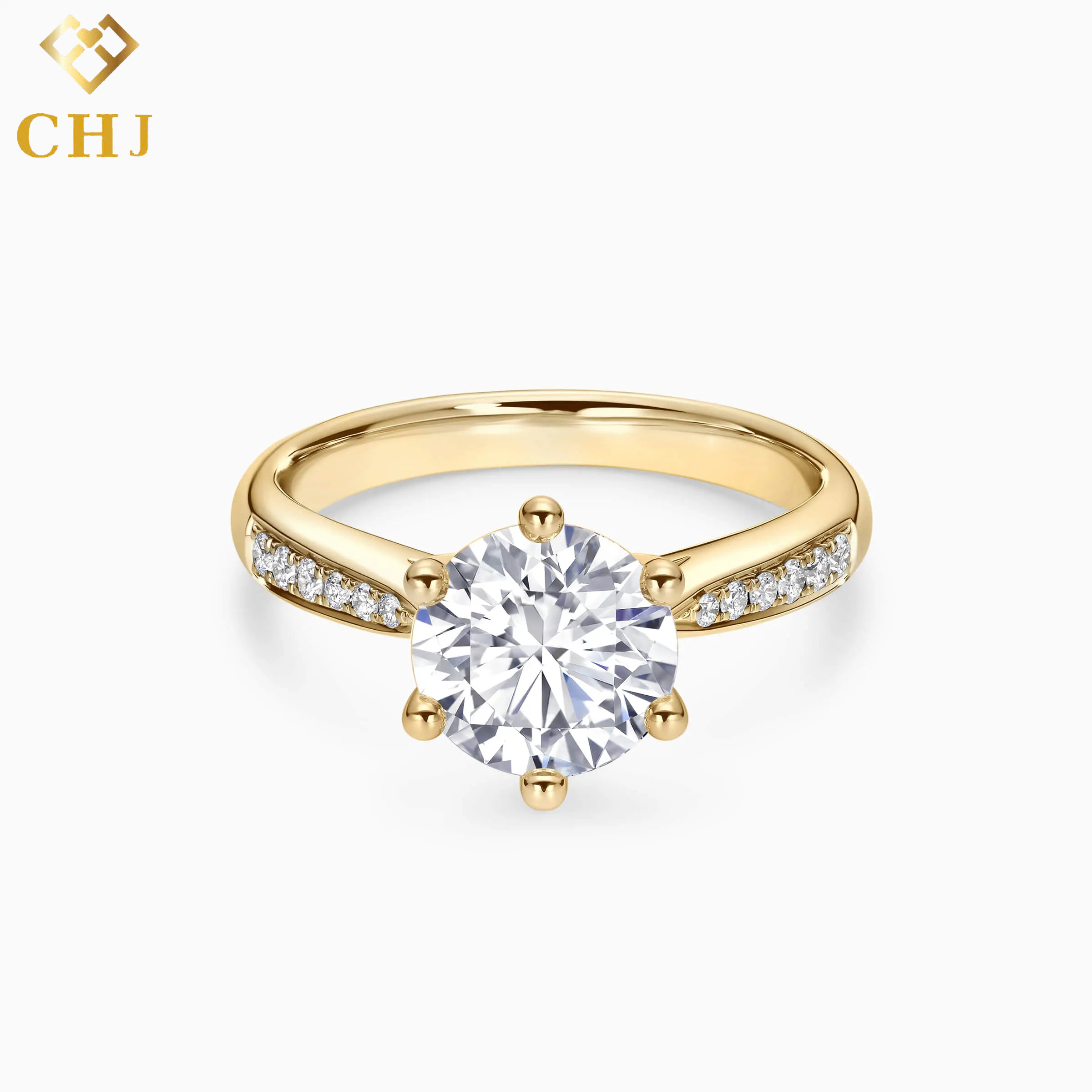 Nhẫn Cầu Hôn Kim Cương Solitaire CHJ001_thumbnail_3