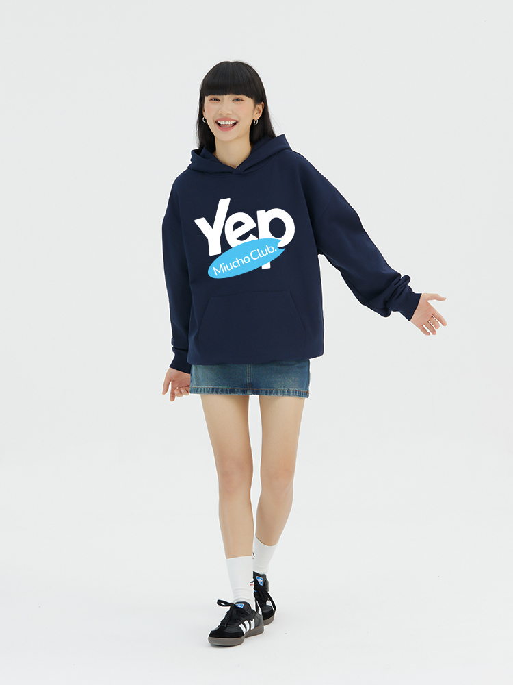 Áo hoodie nữ form rộng local brand HDD1614 Miucho vải nỉ chân cua dày dặn mũ tròn in typography_thumbnail_3