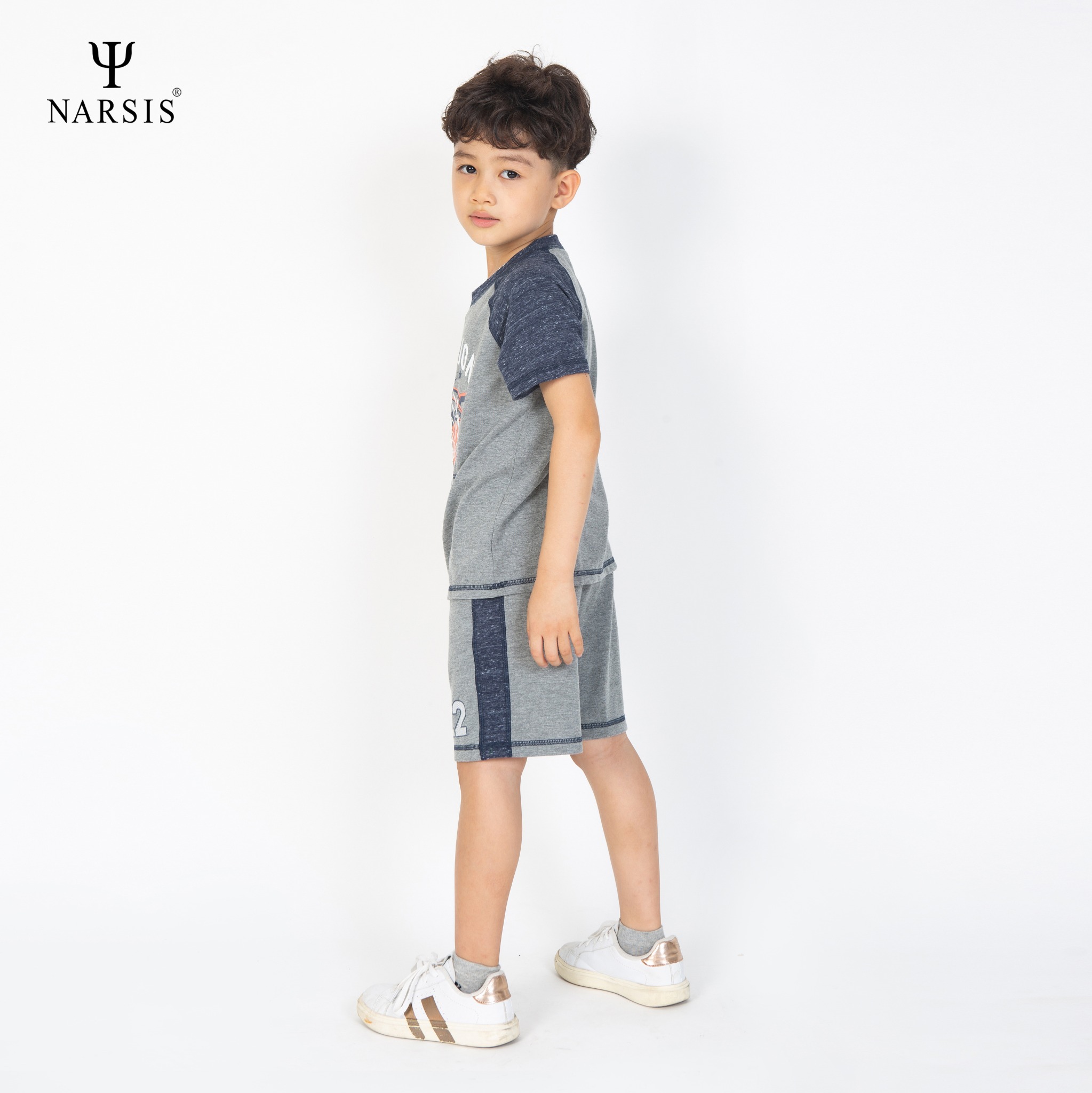 BỘ HÈ BÉ TRAI KE1008 NARSIS CHẤT LIỆU THOÁNG MÁT, DỄ CHỊU, THOẢI MÁI CẢ NGÀY, DỄ VẬN ĐỘNG_thumbnail_2