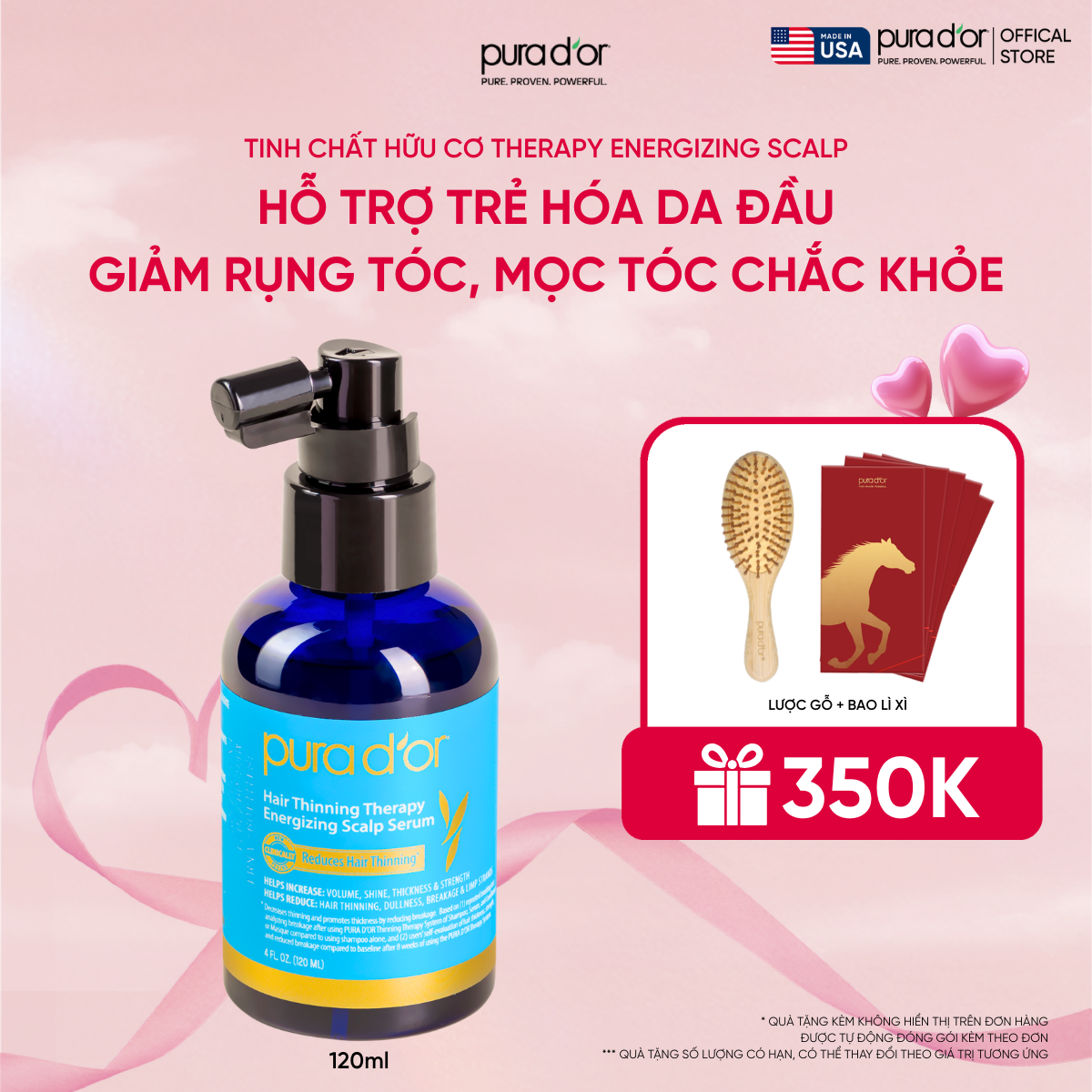 Tinh chất hữu cơ Therapy Energizing Scalp Giúp trẻ hóa da đầu - Giảm rụng tóc, mọc tóc chắc khỏe 120ml
