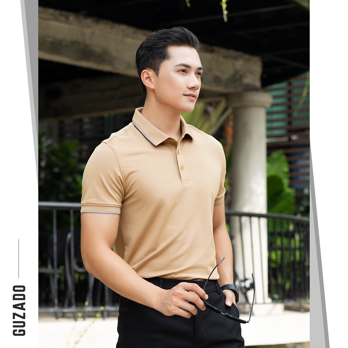 Áo Polo Nam Guzado Vải Coolmax Cá sấu Co Giãn MPS207_thumbnail_4