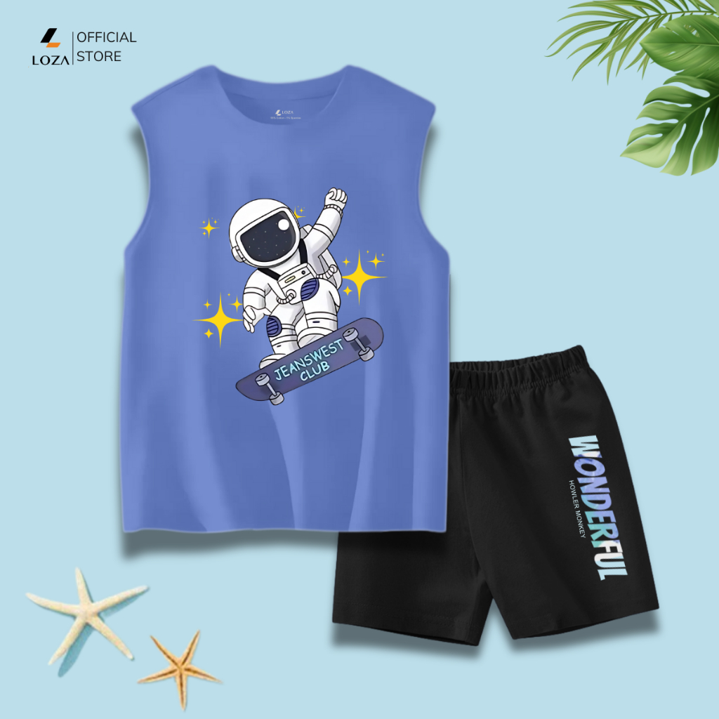 Bộ ba lỗ bé trai in hình nhiều mẫu -  Loza Kids G0279_thumbnail_4