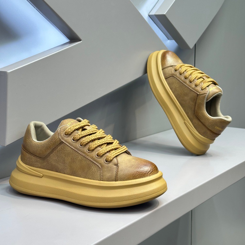 GA357 - Giày bố nam da buộc dây lót lông đế dày giữ ấm phong cách thời trang mùa đông 2025_thumbnail_6