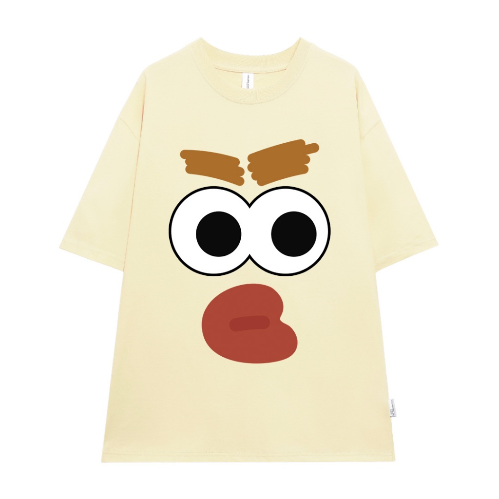 Áo thun couple cặp đôi hình thú mỏ vịt form rộng unisexATD1059 Miucho tay lỡ cổ tròn in artwork_thumbnail_15