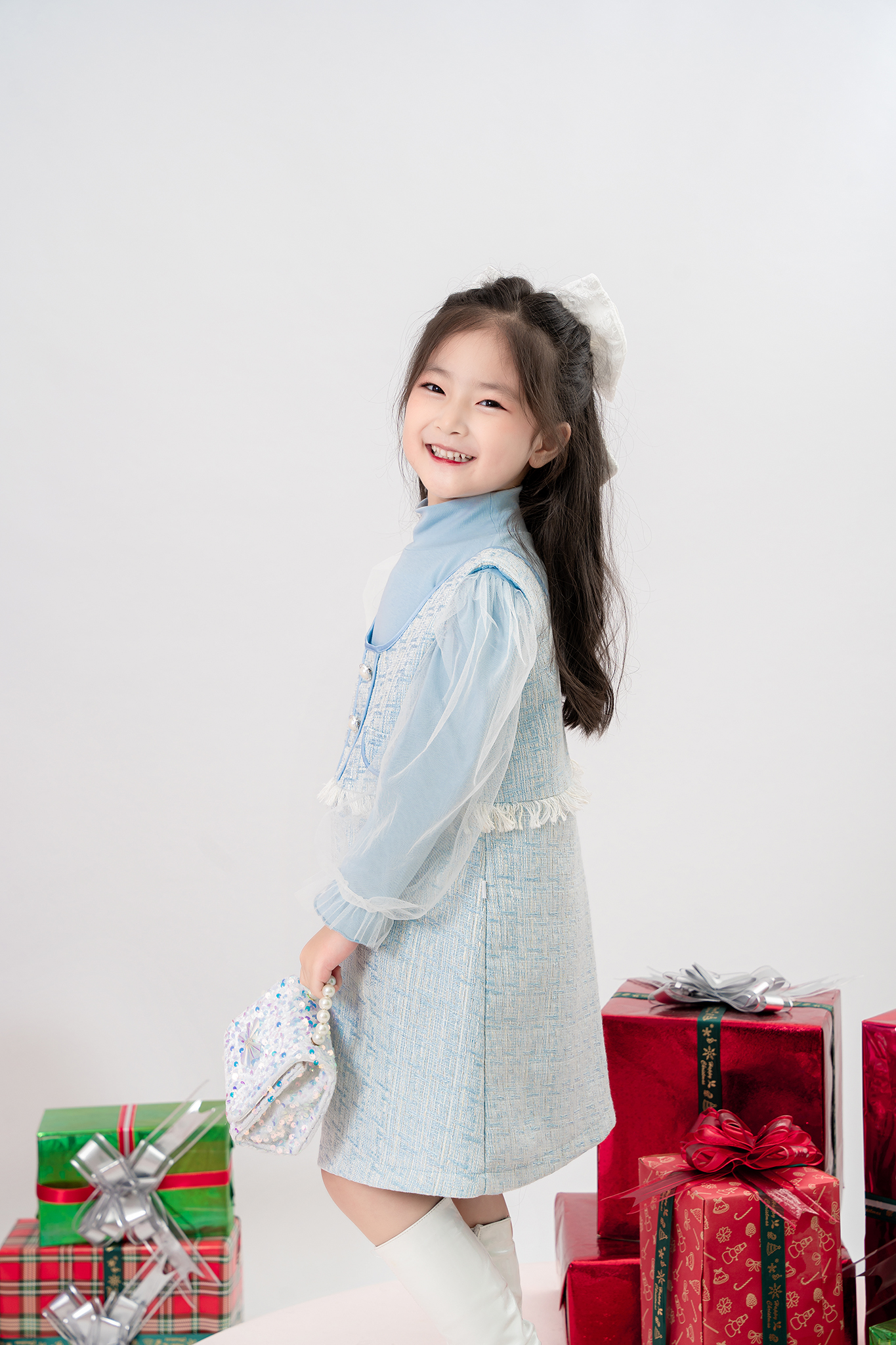 Áo cổ lọ phối tay lưới_thumbnail_1