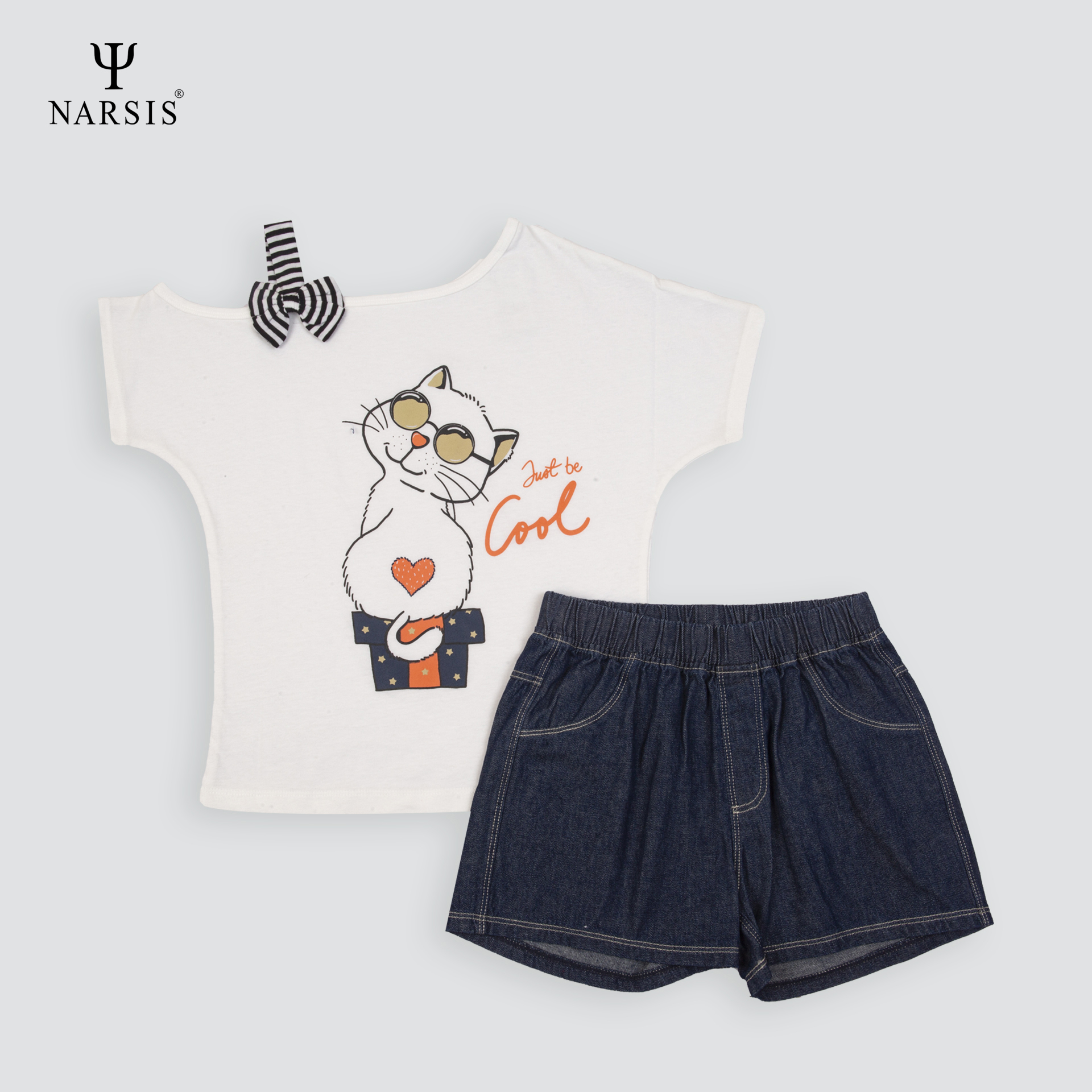 BỘ HÈ BÉ GÁI KM1009 NARSIS CHẤT LIỆU THOÁNG MÁT, DỄ CHỊU, THOẢI MÁI CẢ NGÀY, DỄ VẬN ĐỘNG_thumbnail_3