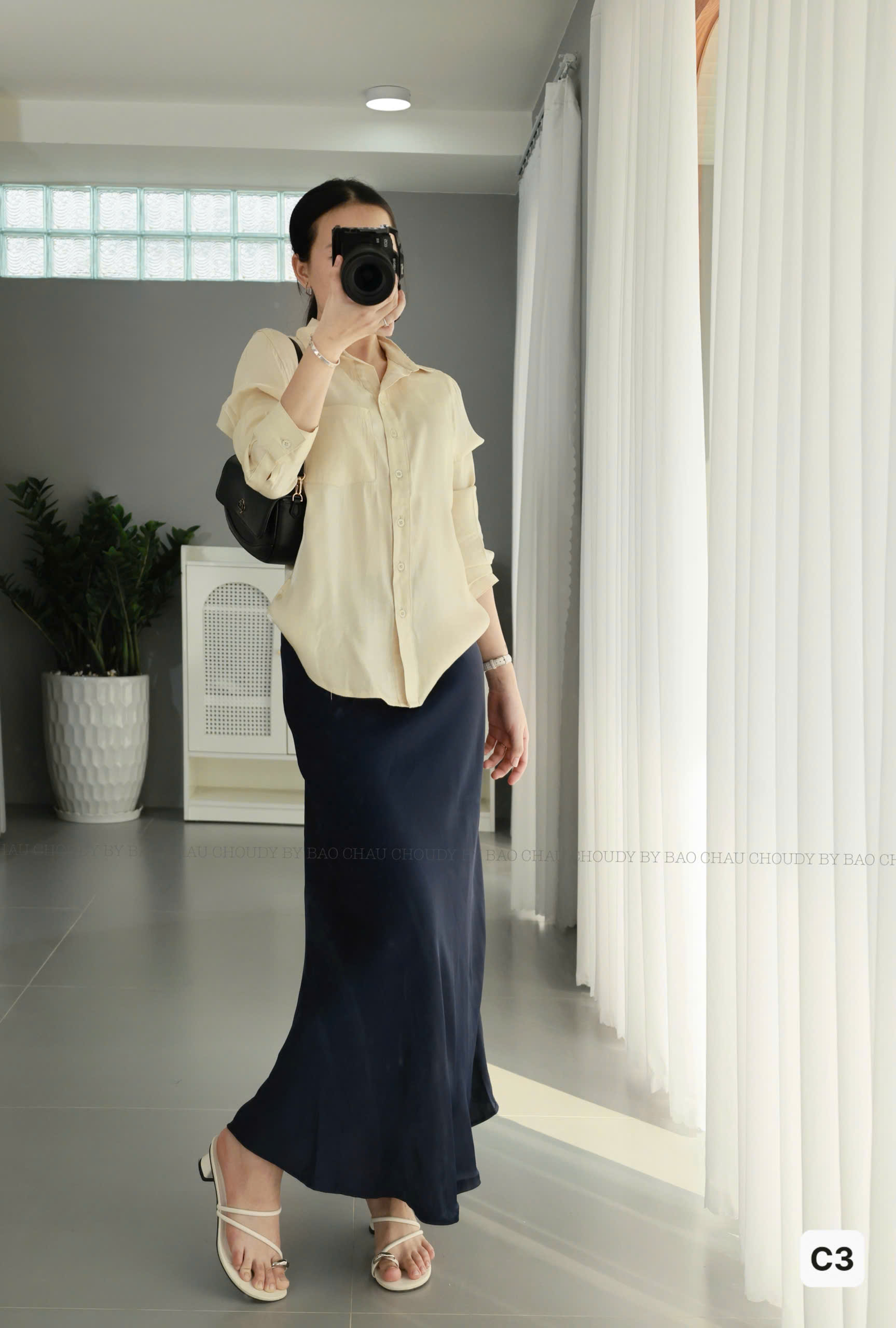 C3 CHÂN VÁY LỤA 3 MÀU