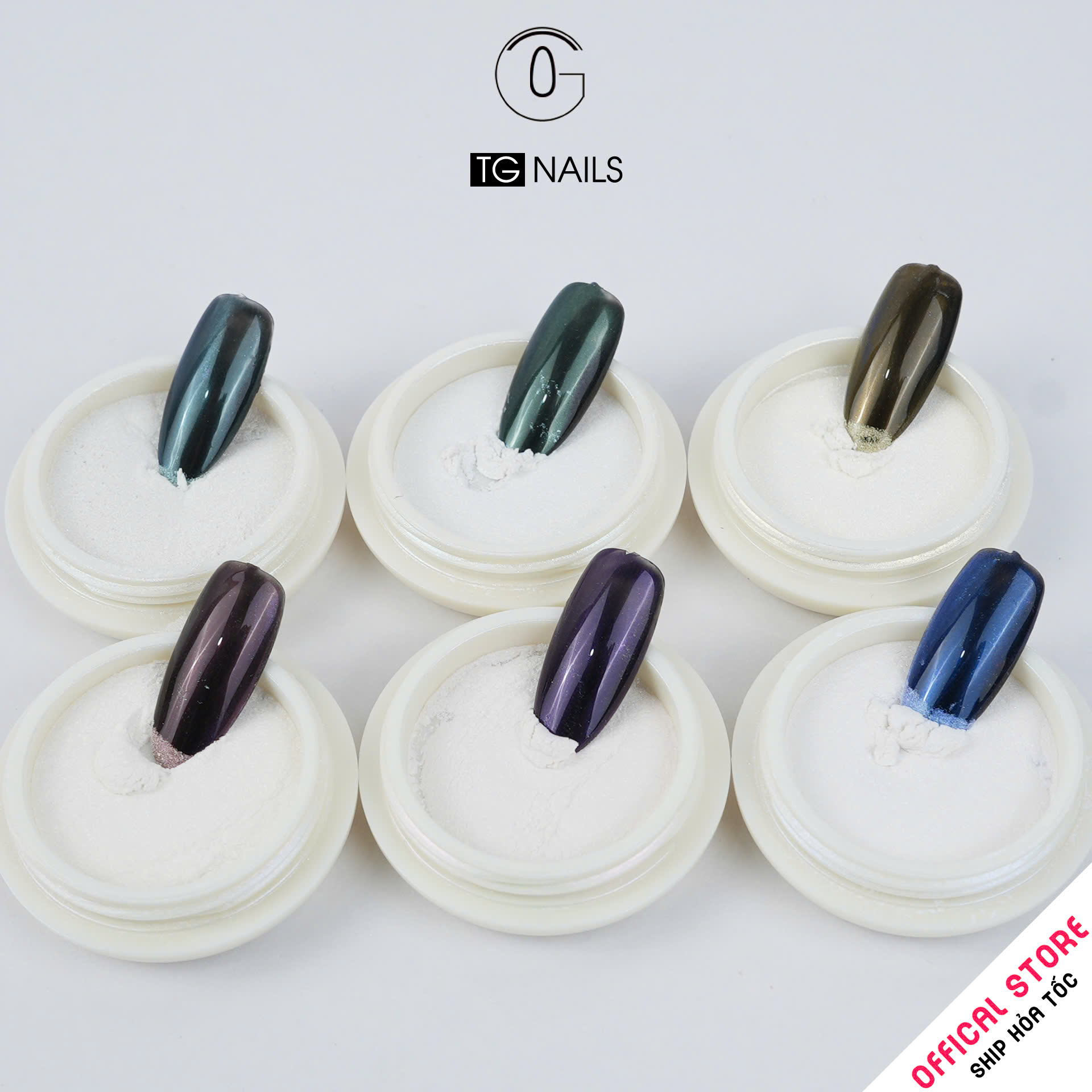 Set tráng gương ánh ngọc trai 6 màu