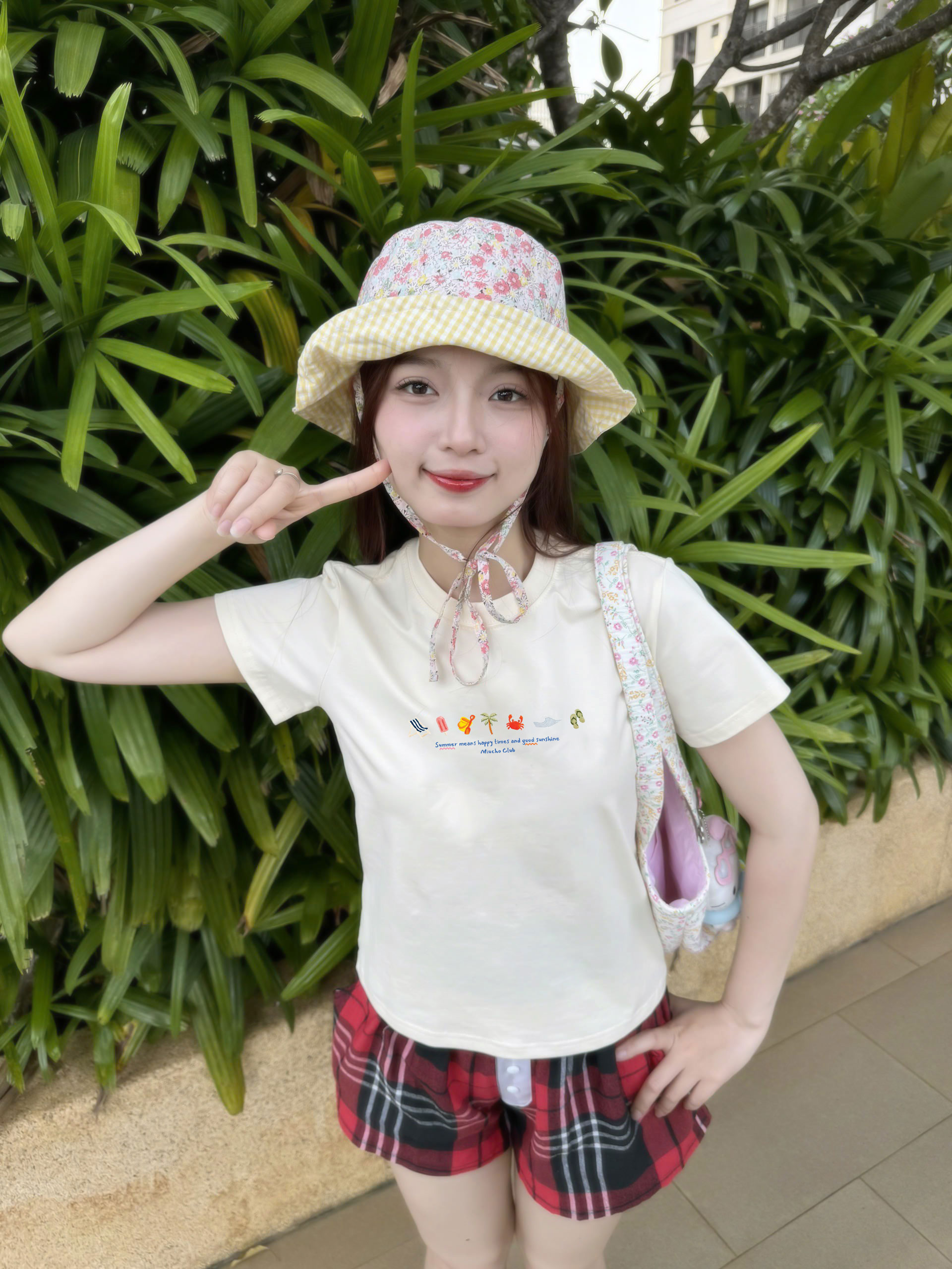 Áo baby tee ôm body hè biển 2151 Miucho cổ tròn vải cotton 4c thoáng mát in mix_thumbnail_3