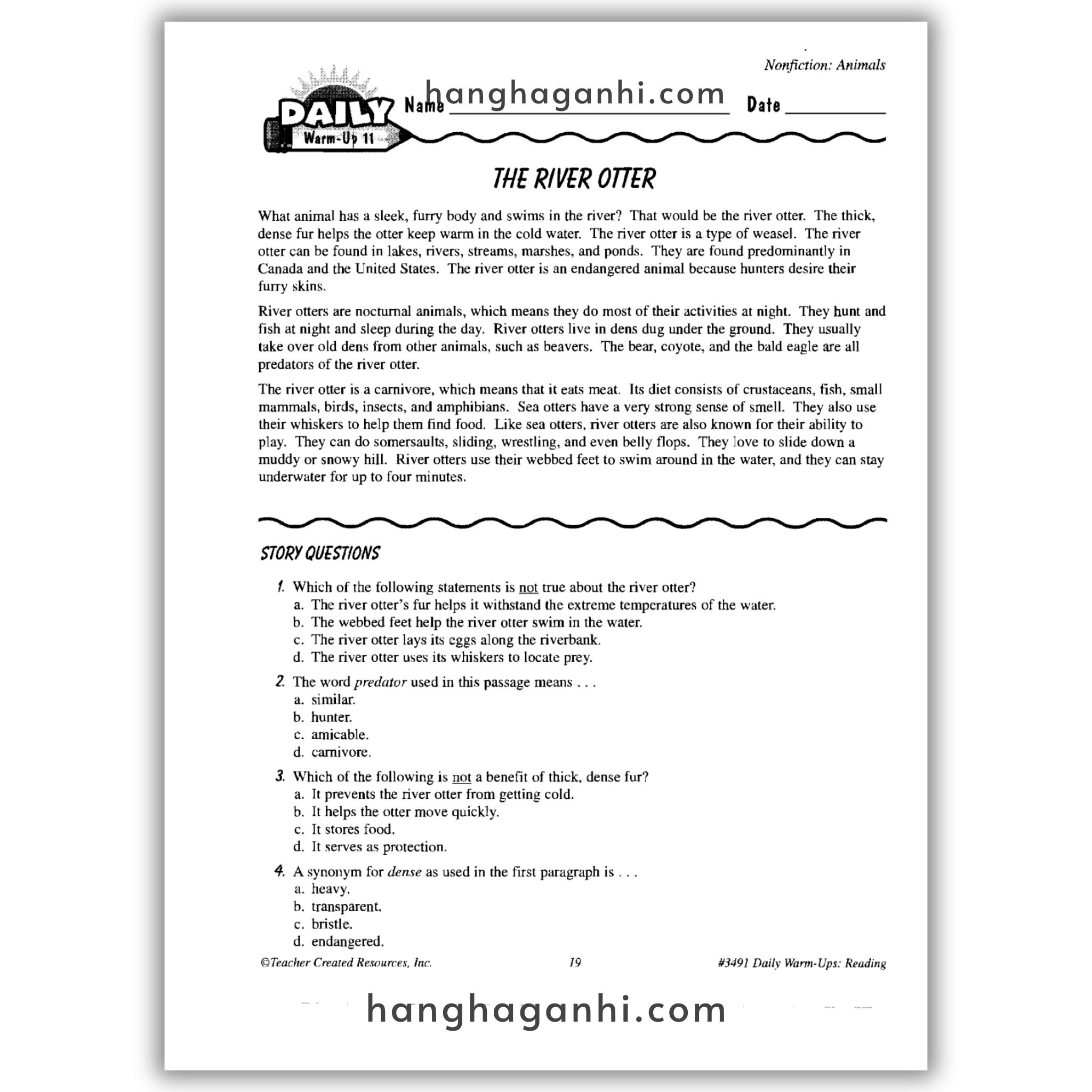 Sách Daily Warm Ups Reading Grade 5_thumbnail_1