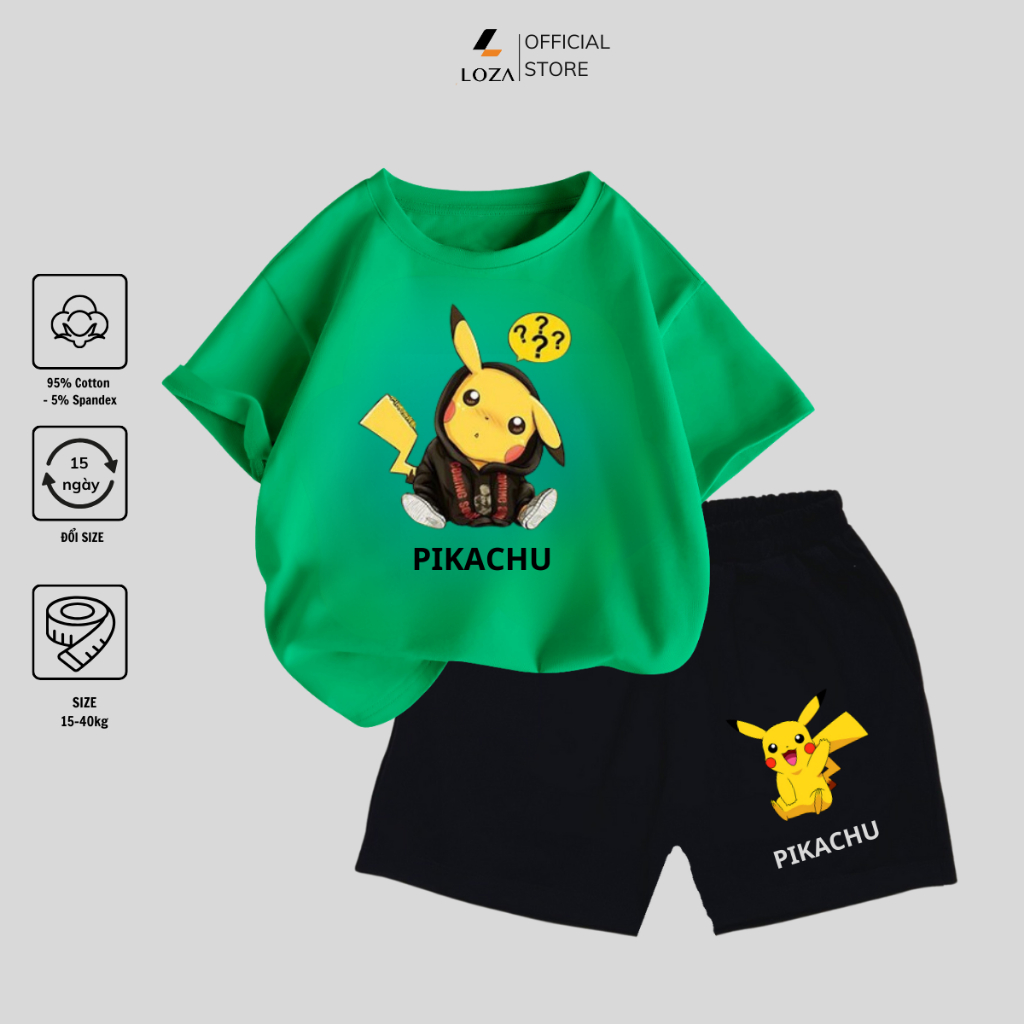 Bộ đồ bé trai in hình 'Pokemon' - Loza Kids SB108_thumbnail_8