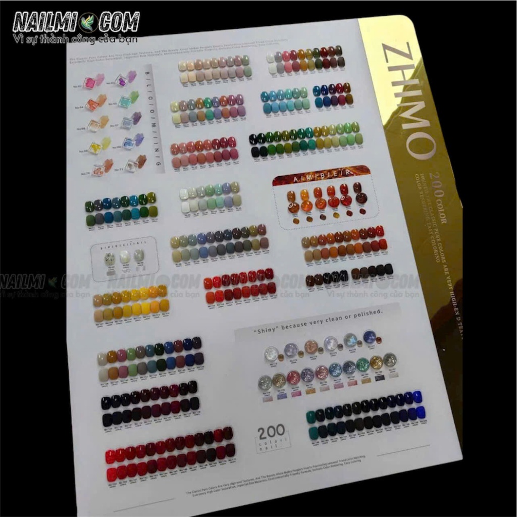 Set sơn gel - 200 màu - ZHIMO_thumbnail_2