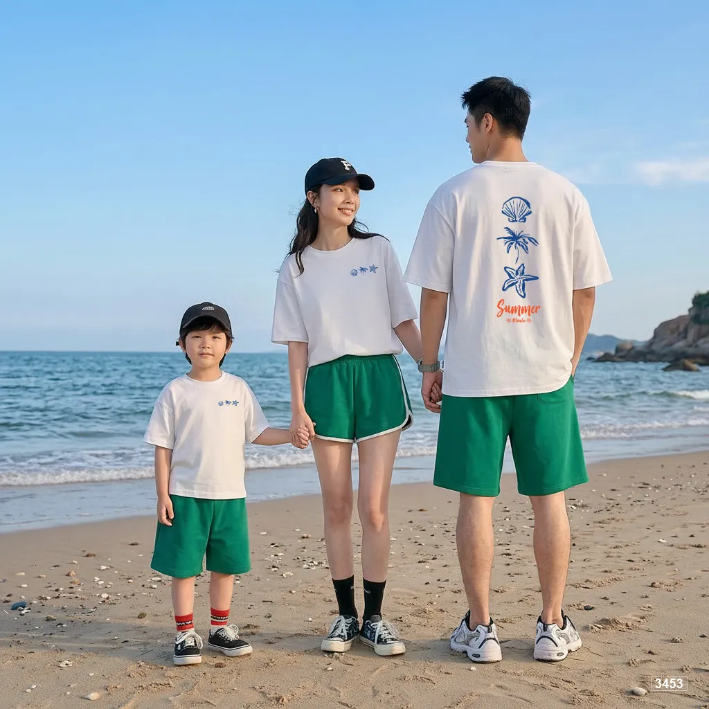 Áo thun bé và gia đình summer Kado 3452 form rộng_thumbnail_3