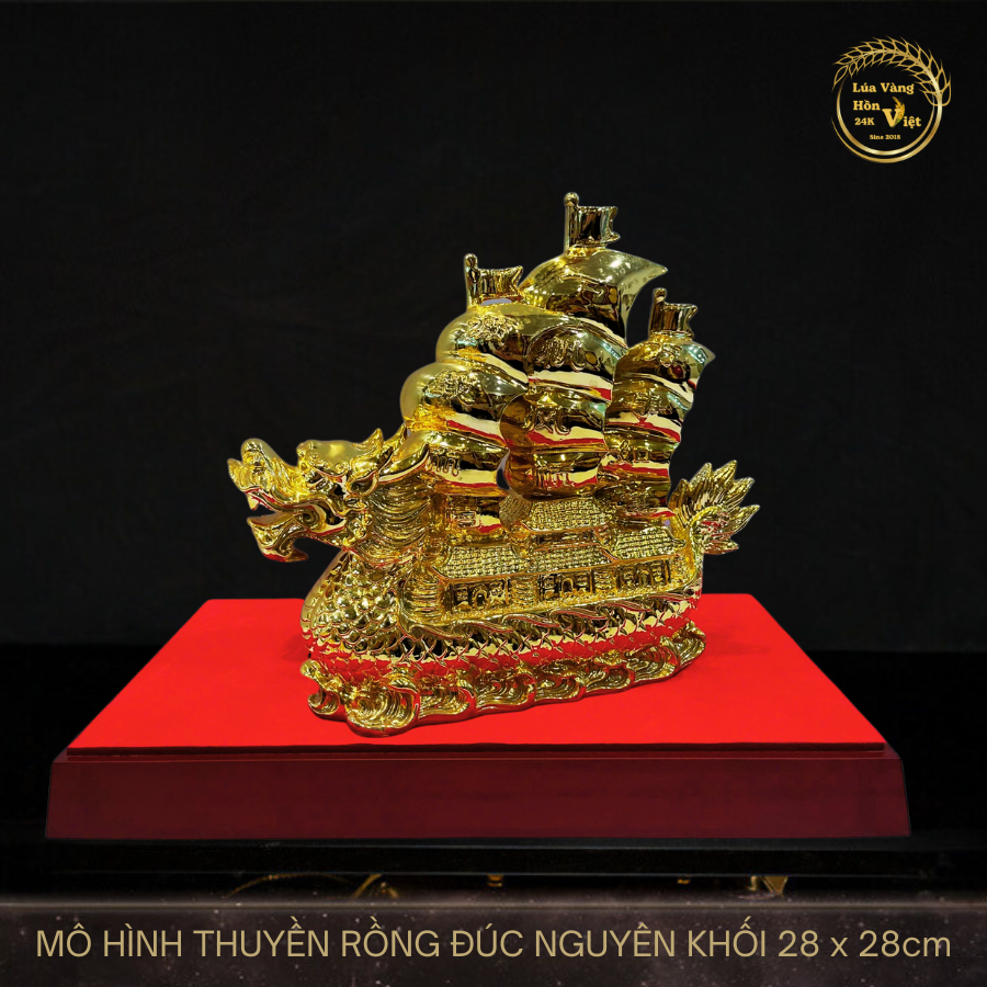 THUYỀN RỒNG ĐÚC NGUYÊN KHỐI 28x28cm_thumbnail_1