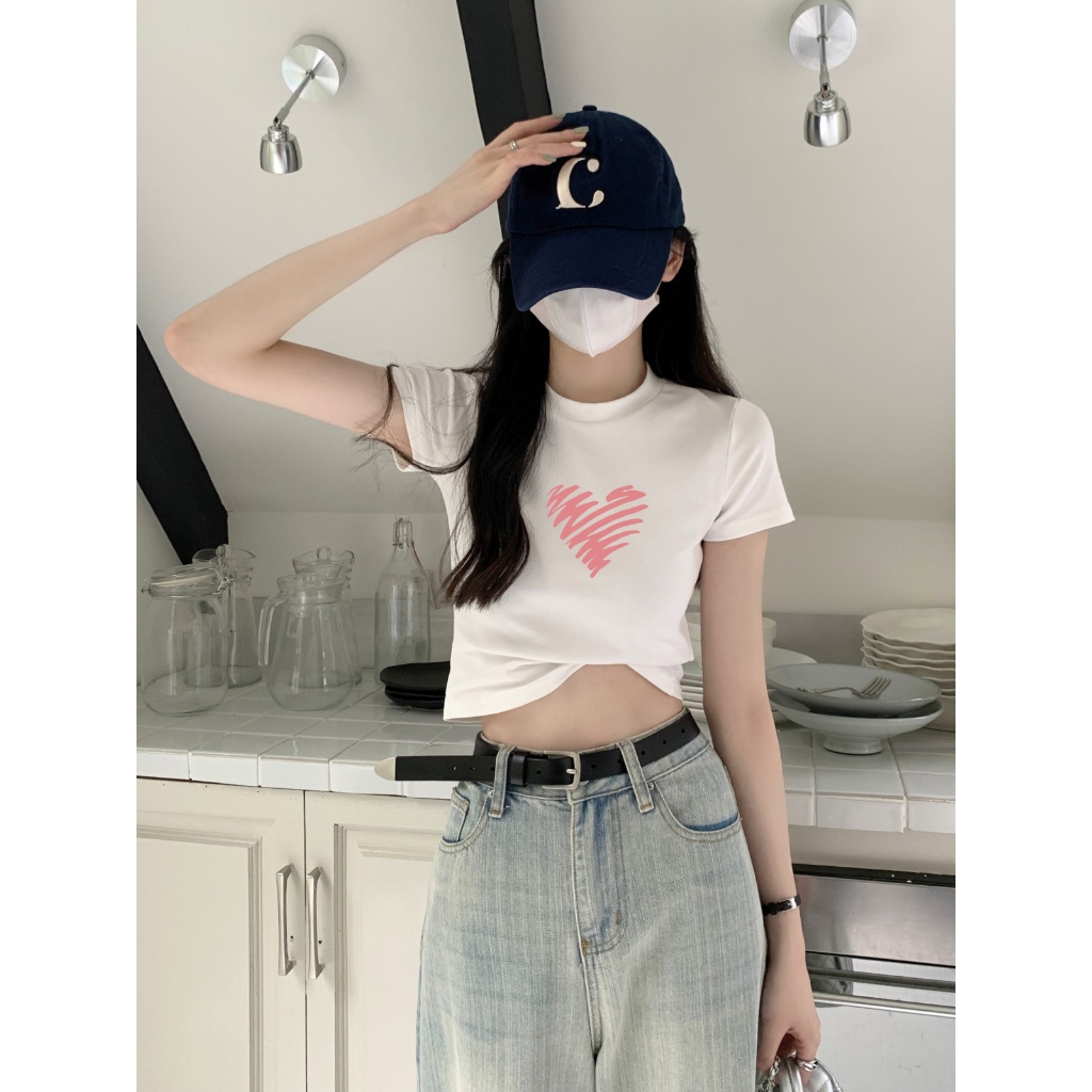 [Form Ôm] Áo croptop nữ dáng ôm in hình thời trang phong cách Hàn Quốc - Áo baby tee Loza G0080_thumbnail_7