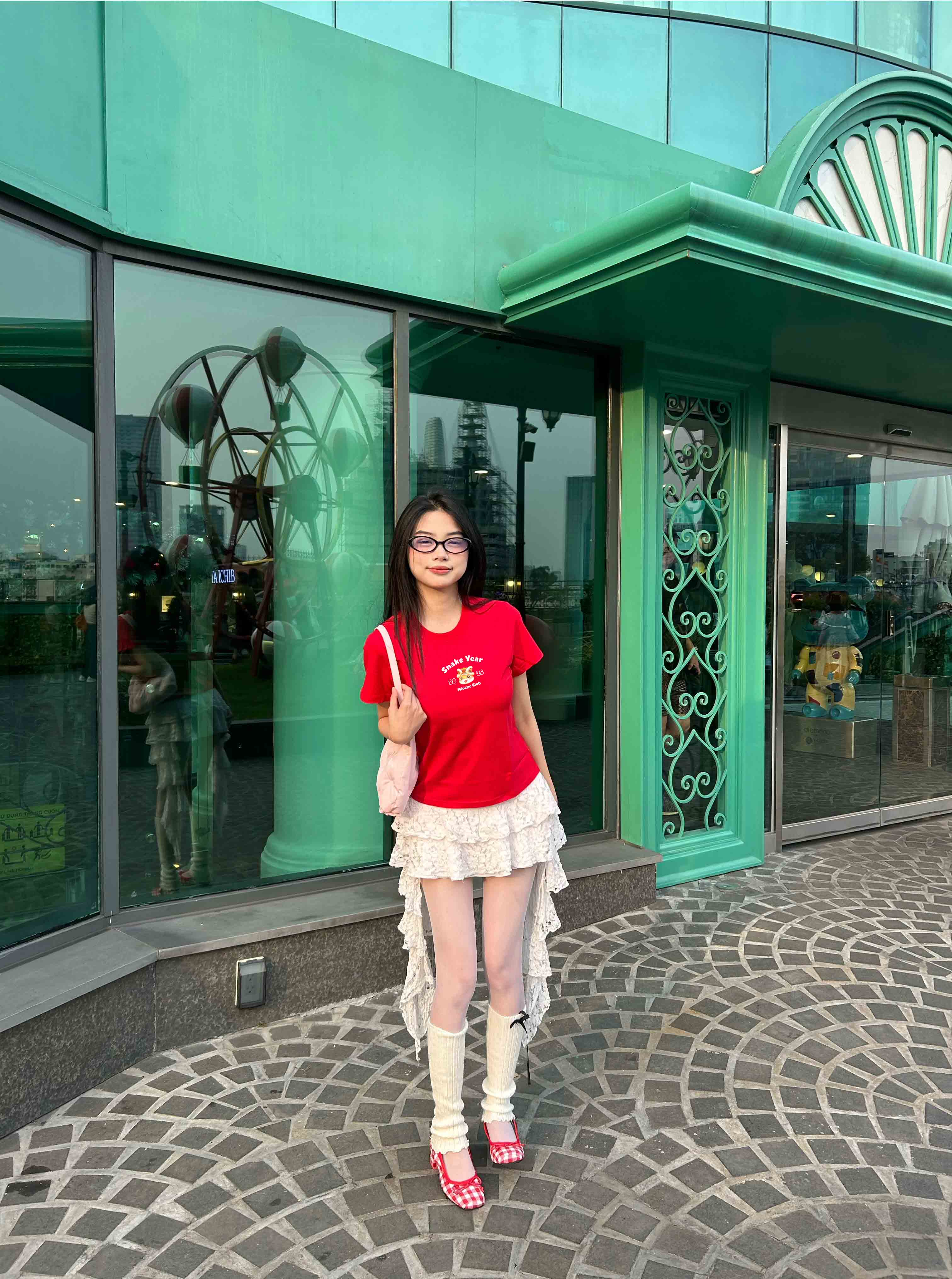 Áo baby tee tết 2025 form ôm 1879 Miucho cổ tròn chất vải cotton 4c thoáng mát in mix_thumbnail_5