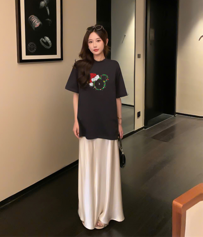 Áo thun nữ giáng sinh noel form vừa regular vải cotton 4c thoáng mát 1768 Miucho Chic Chic in artwork_thumbnail_3