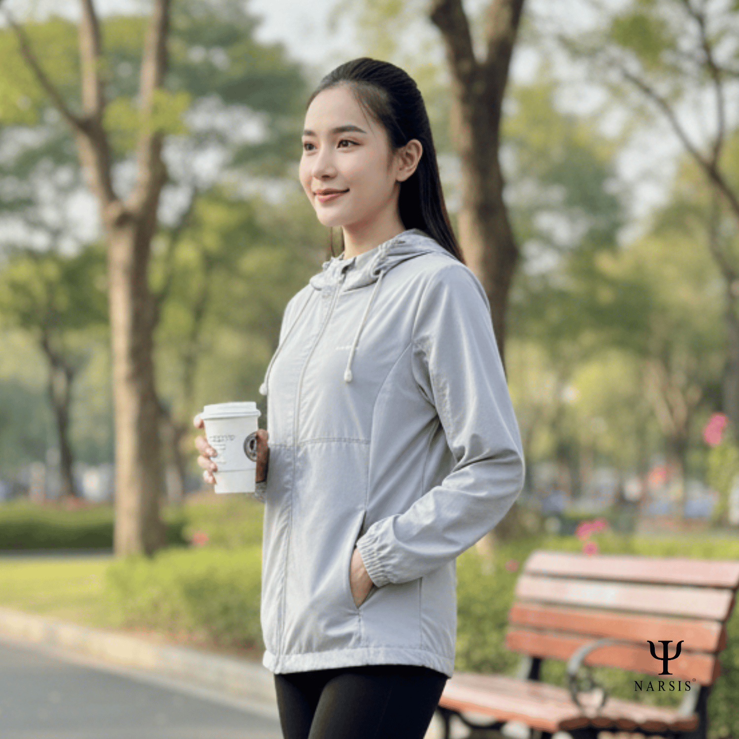 Áo Khoác Gió Nữ Narsis 1 Lớp, Chống Nắng, Chống Gió, Phong Cách Trẻ Trung - L25004