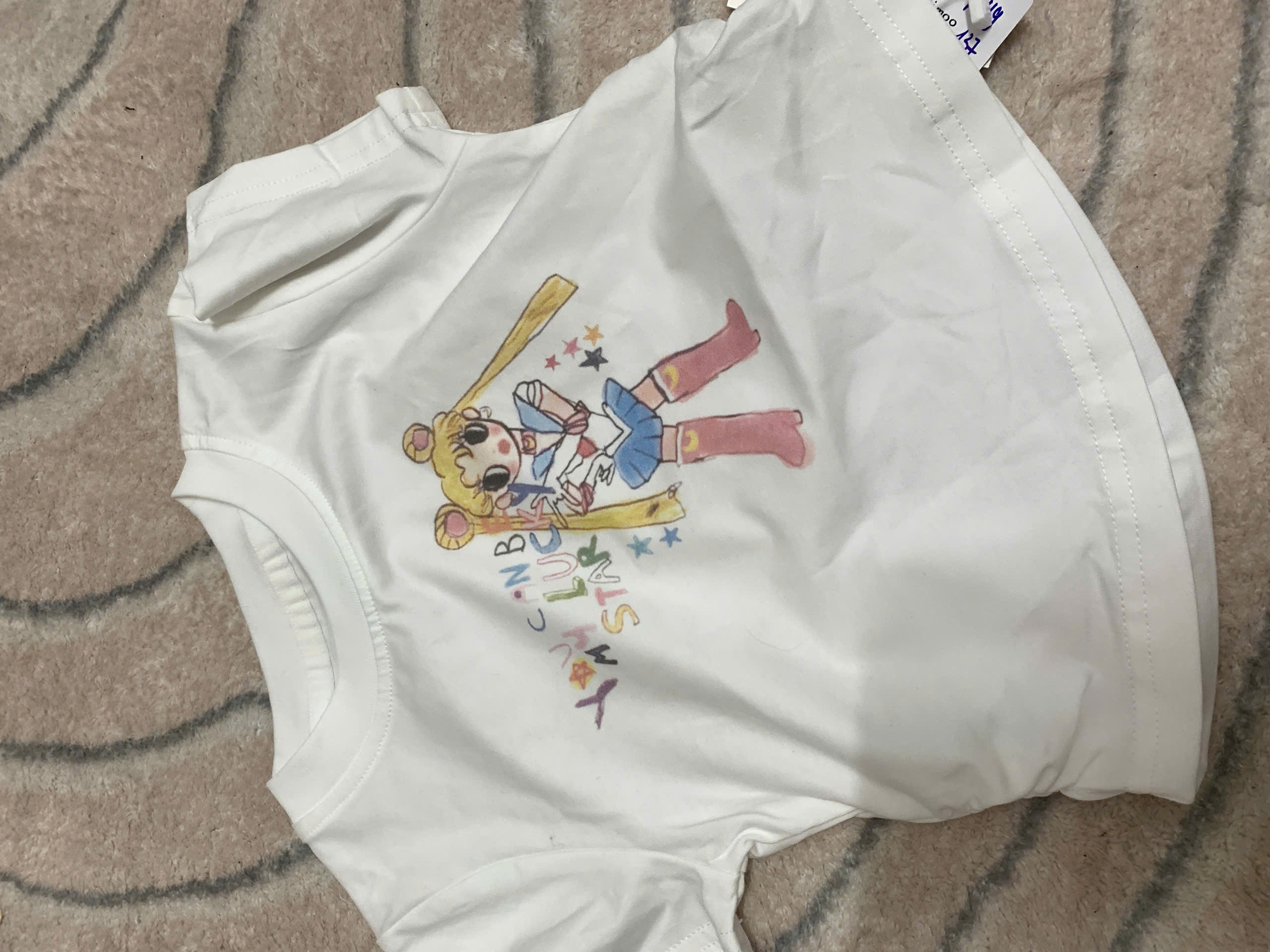 (A119) muốn rộng tăng size Áo thun trắng hoạ tiết thuỷ thủ sz90-130