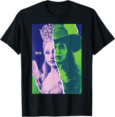 Magical Duo Portrait Tee – Enchanted Split Face Graphic Shirt