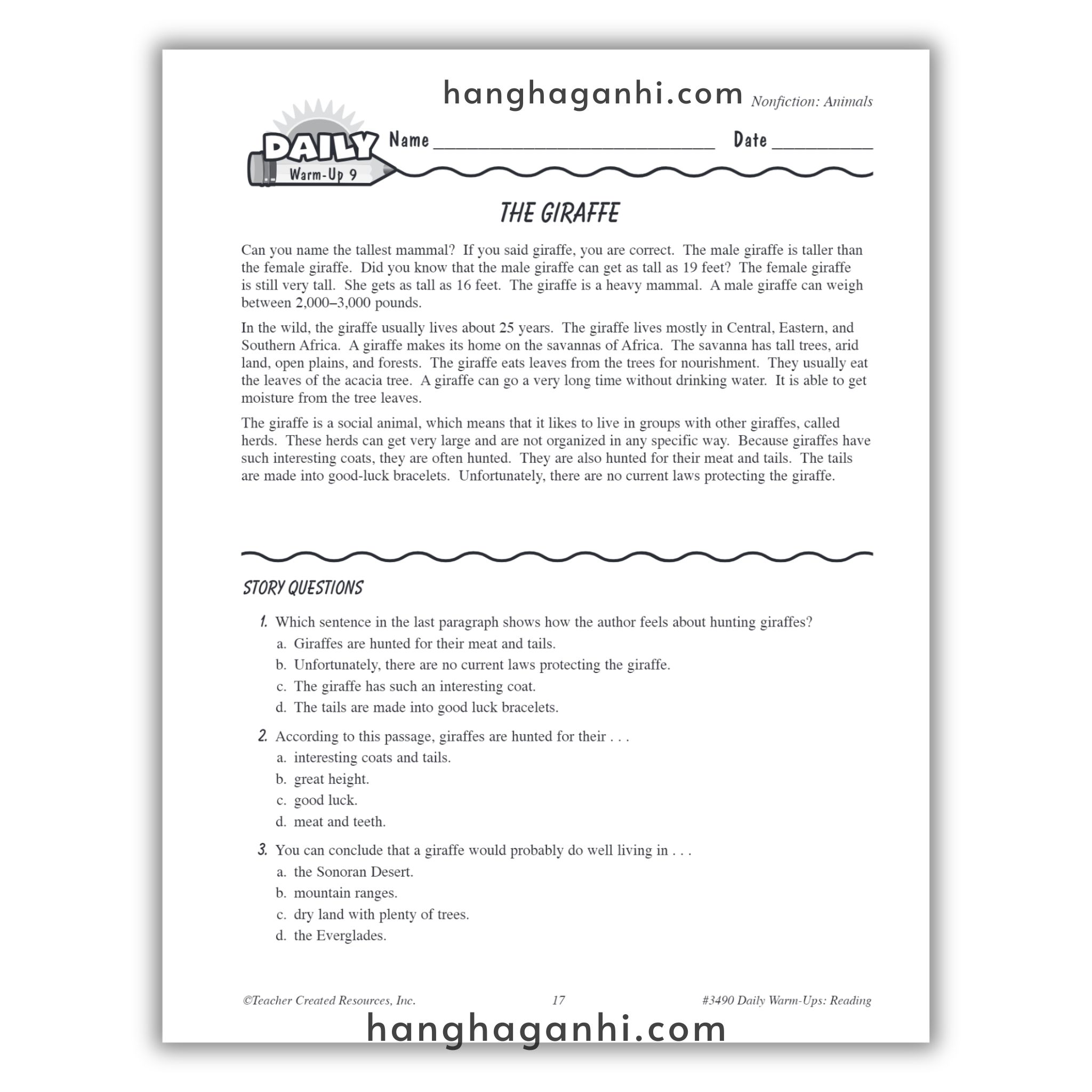 Sách Daily Warm Ups Reading Grade 4_thumbnail_6