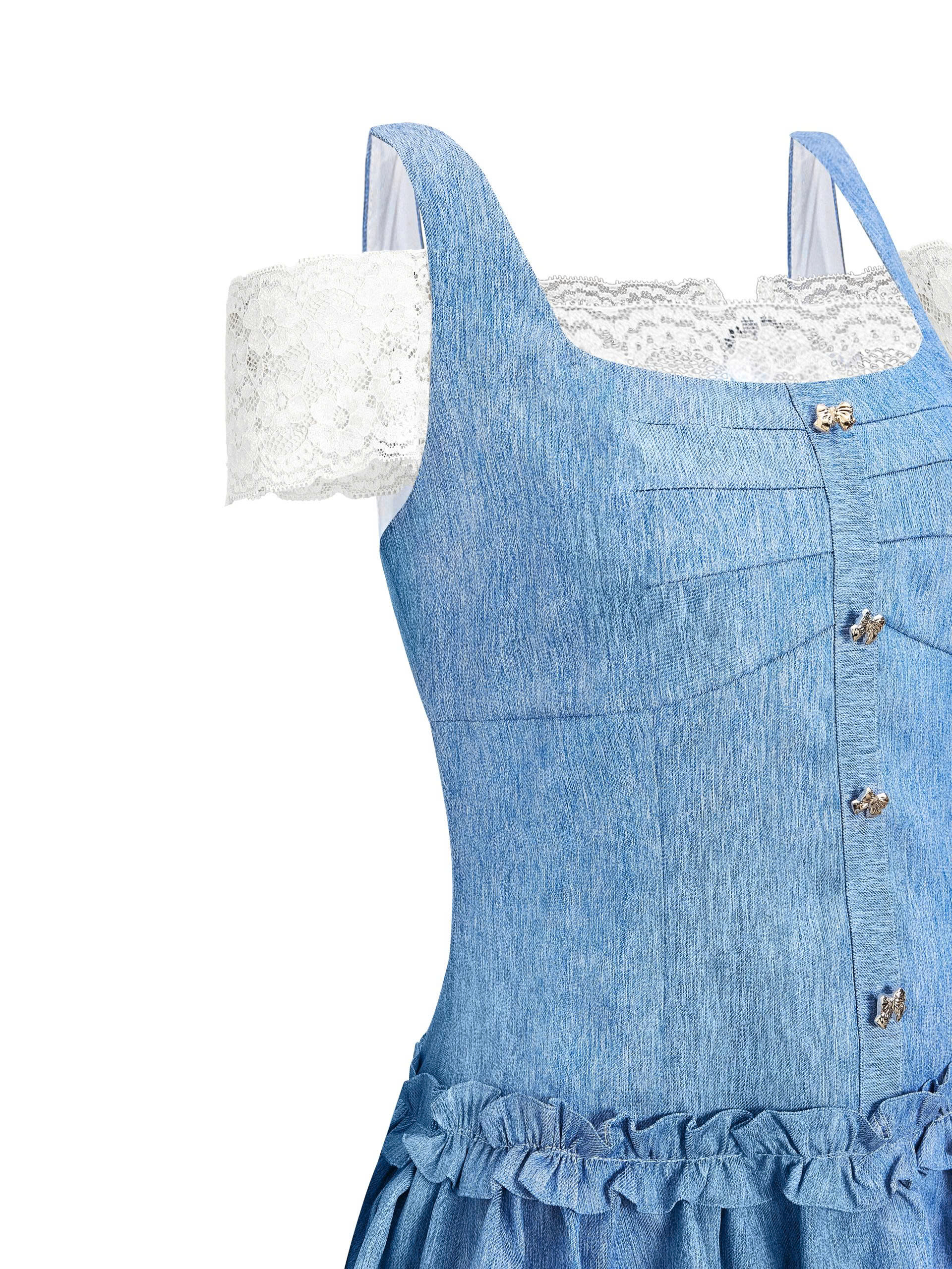 BIGSIZE NỮ - Đầm tầng kiểu phối ren V-DA202_thumbnail_7