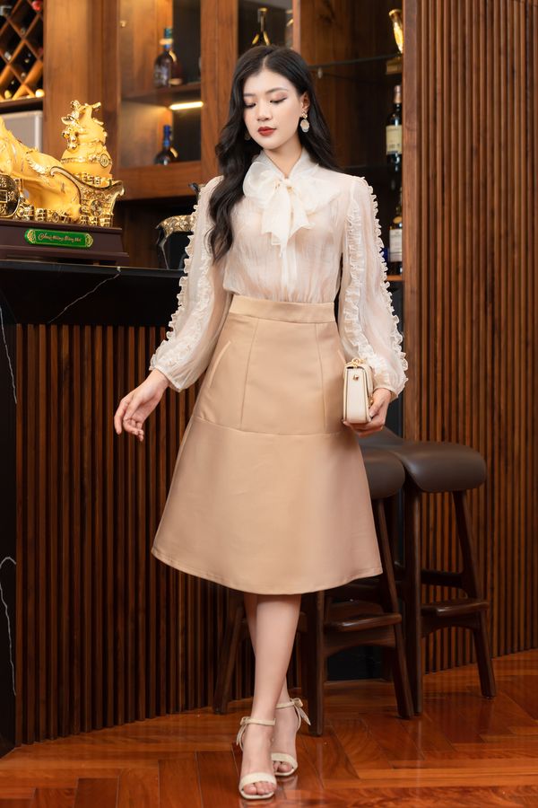 Chân váy Tafta xòe màu BE - Kane Skirt_thumbnail_0